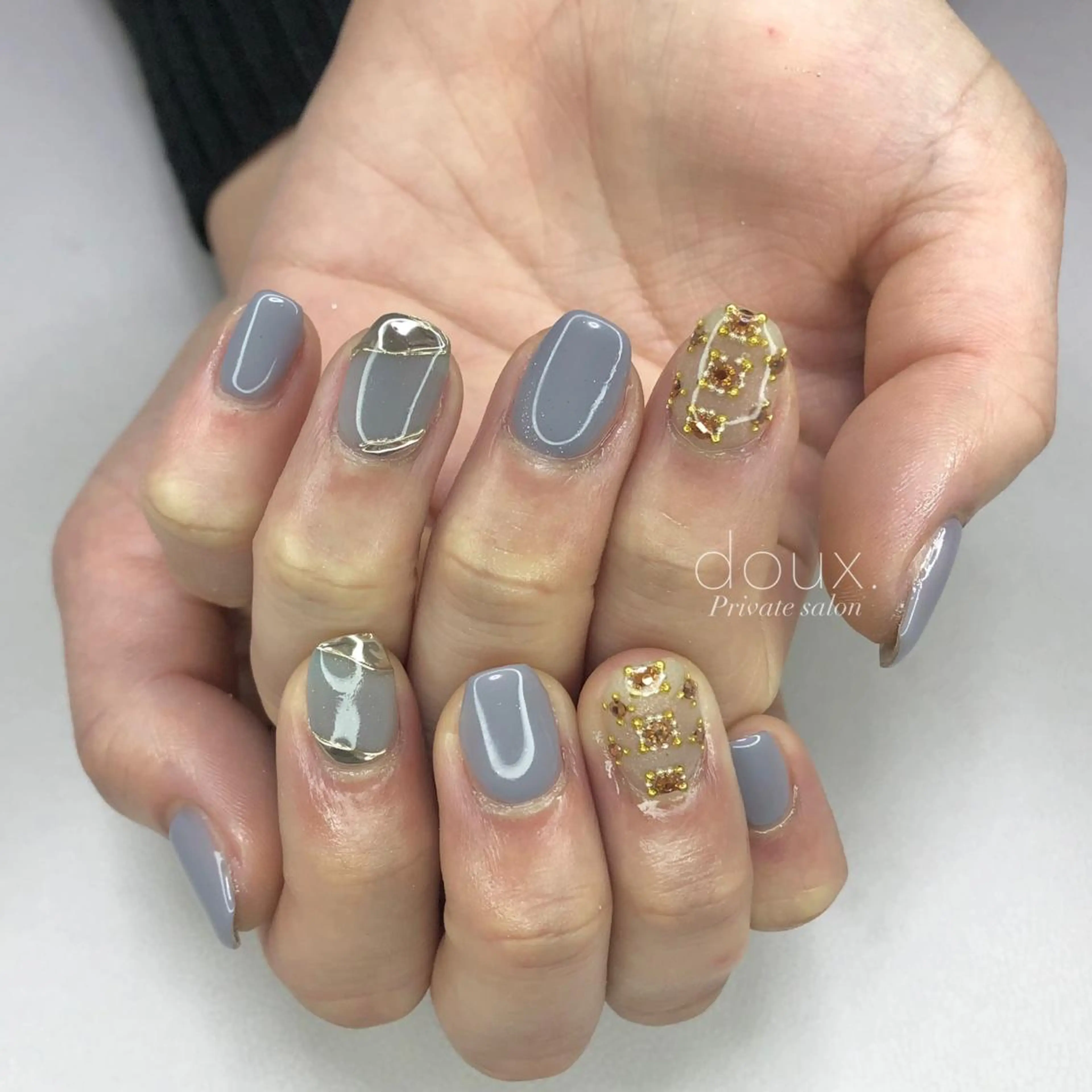 ネイル オレンジ doux. nailのネイルデザイン