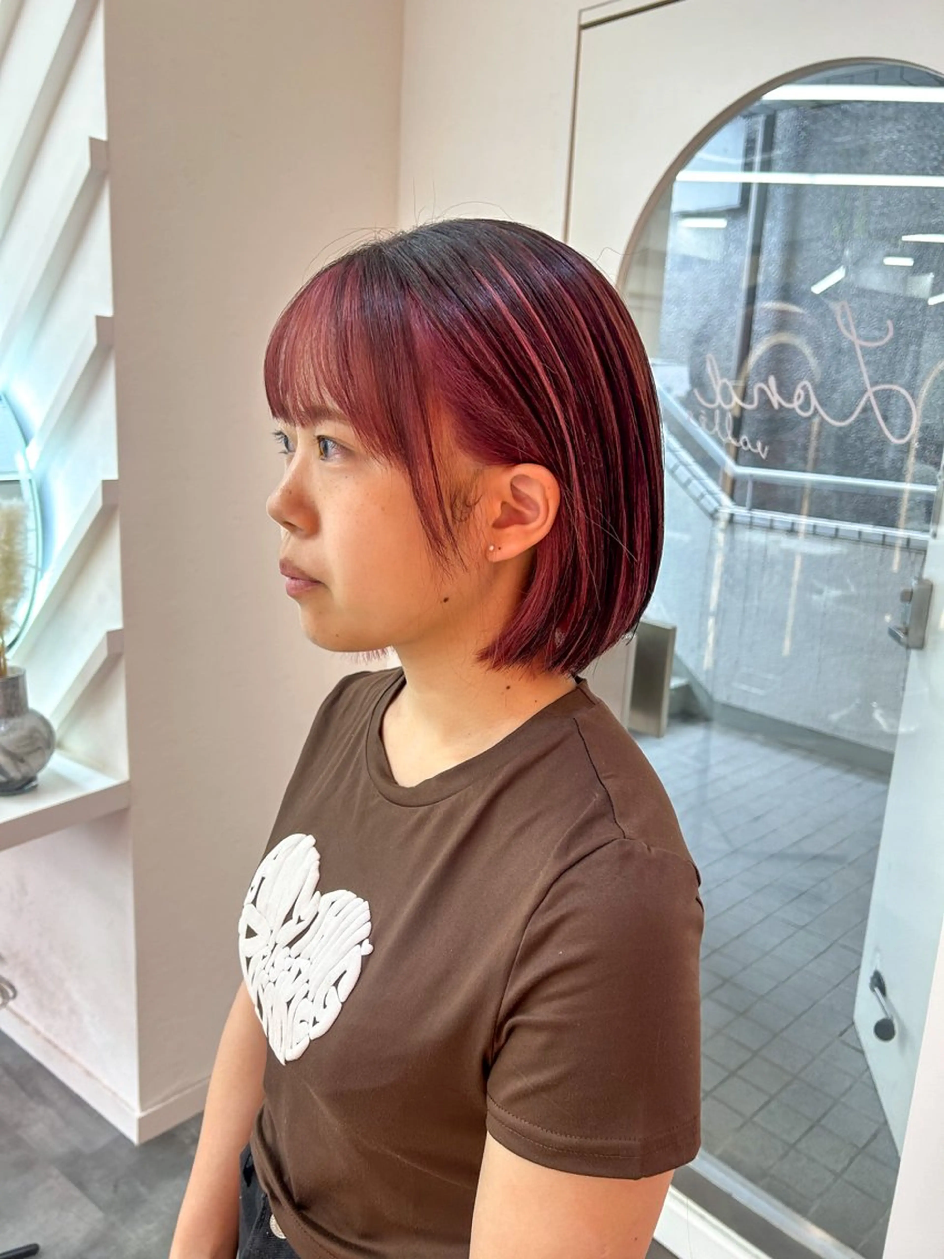 カラー 莉乃/縮毛矯正/髪質 改善/艶カラーのヘアスタイル