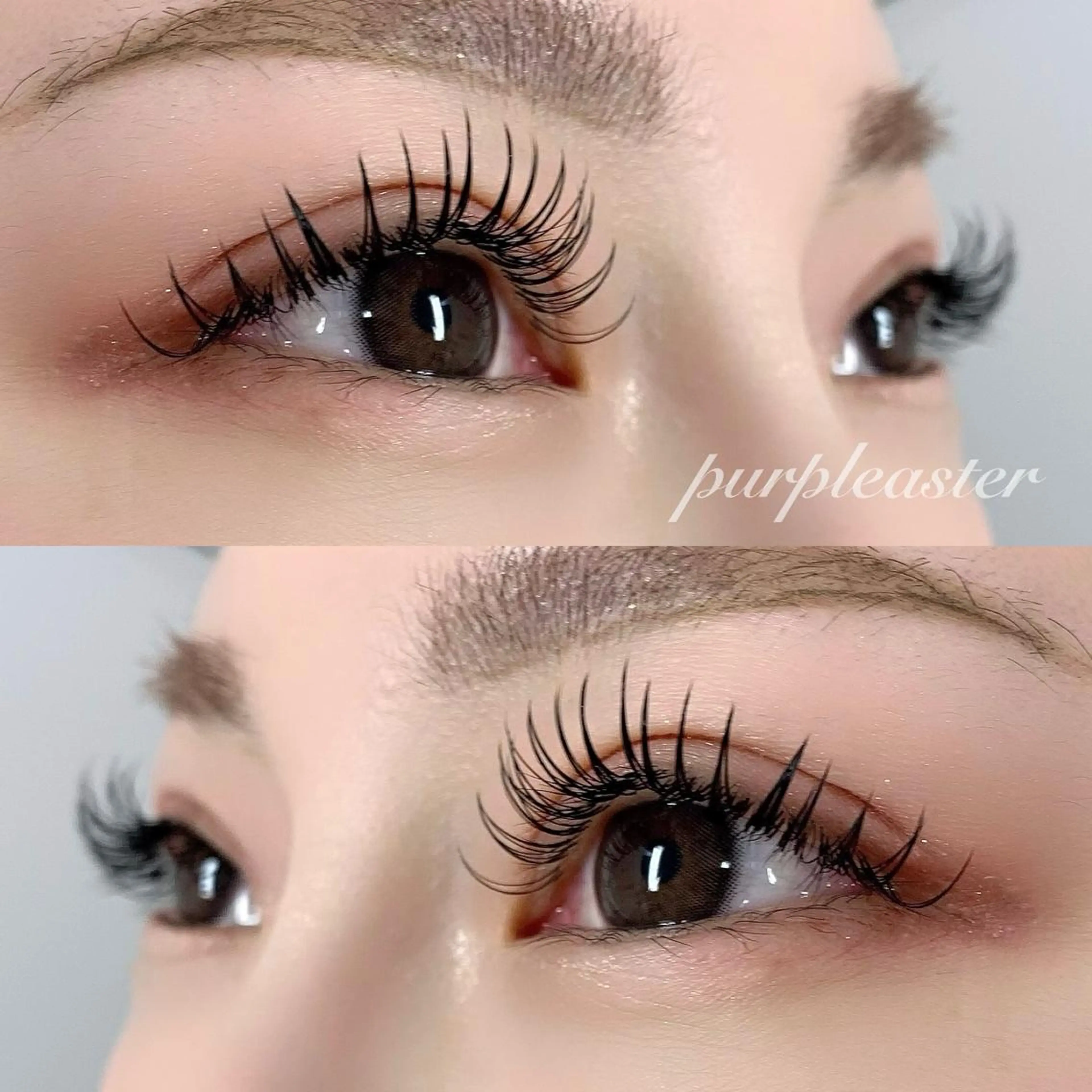 マツエク・マツパ フラットラッシュ purple aster名駅店所属・パープルアスター/ mako🐈‍⬛🤍のマツエク・マツパデザイン