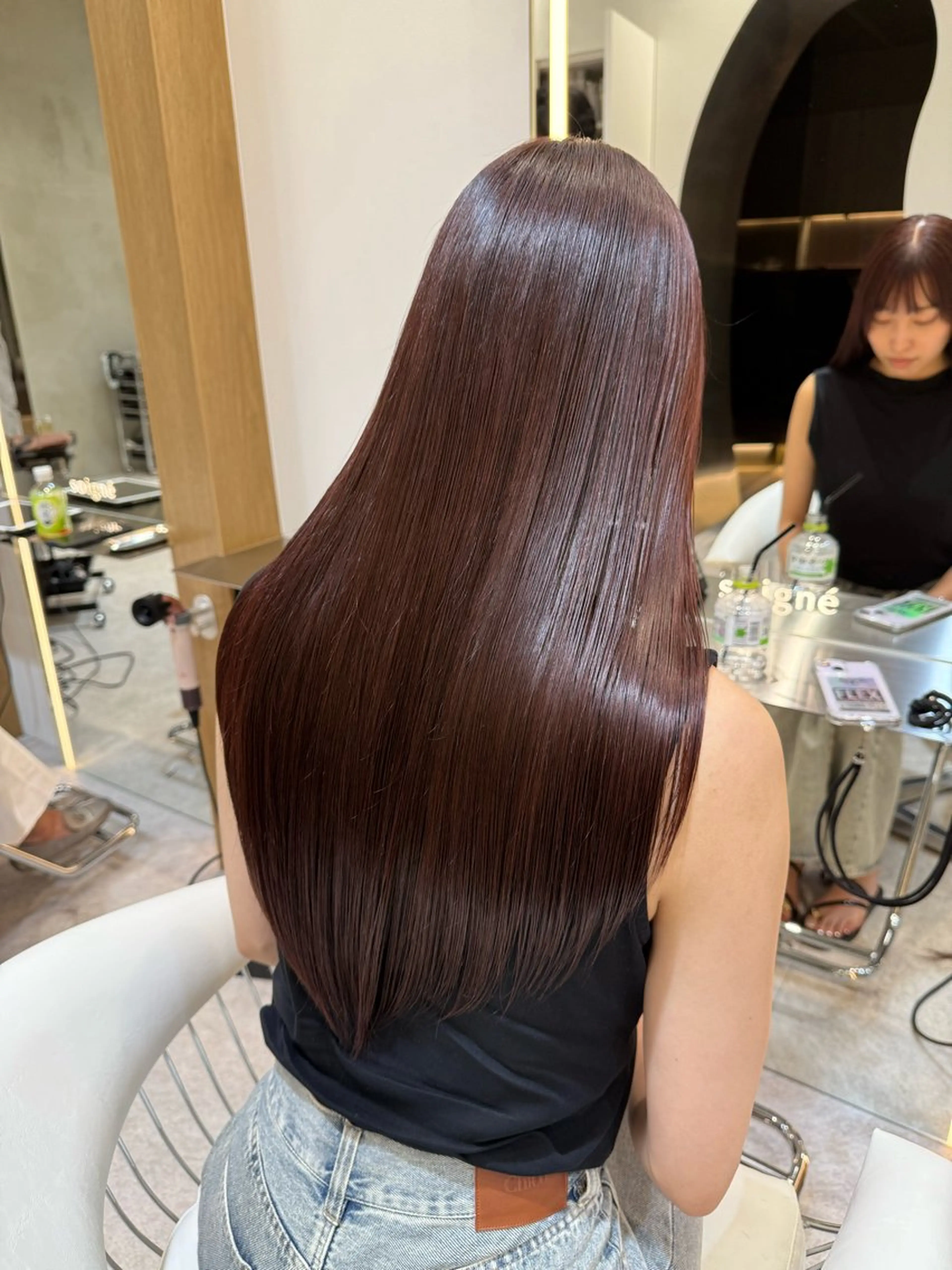 ロング ヘアカラー トリートメント soigne【ソワネ】所属・伊藤 陸/soigneのヘアスタイル