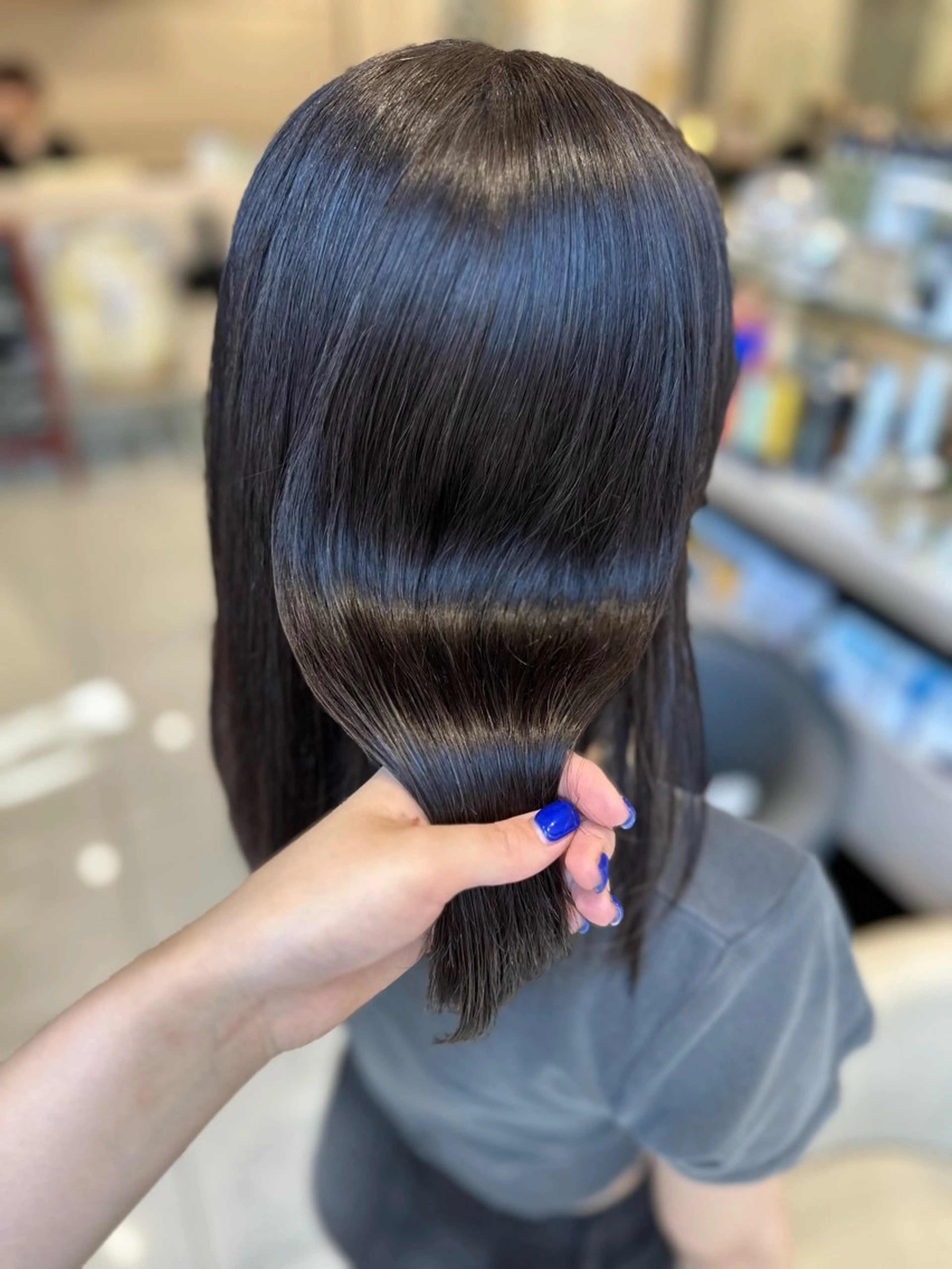 ミディアム カラー カット ヘアカラー クロスパーマ/うる艶 カラー/Kurumiのヘアスタイル