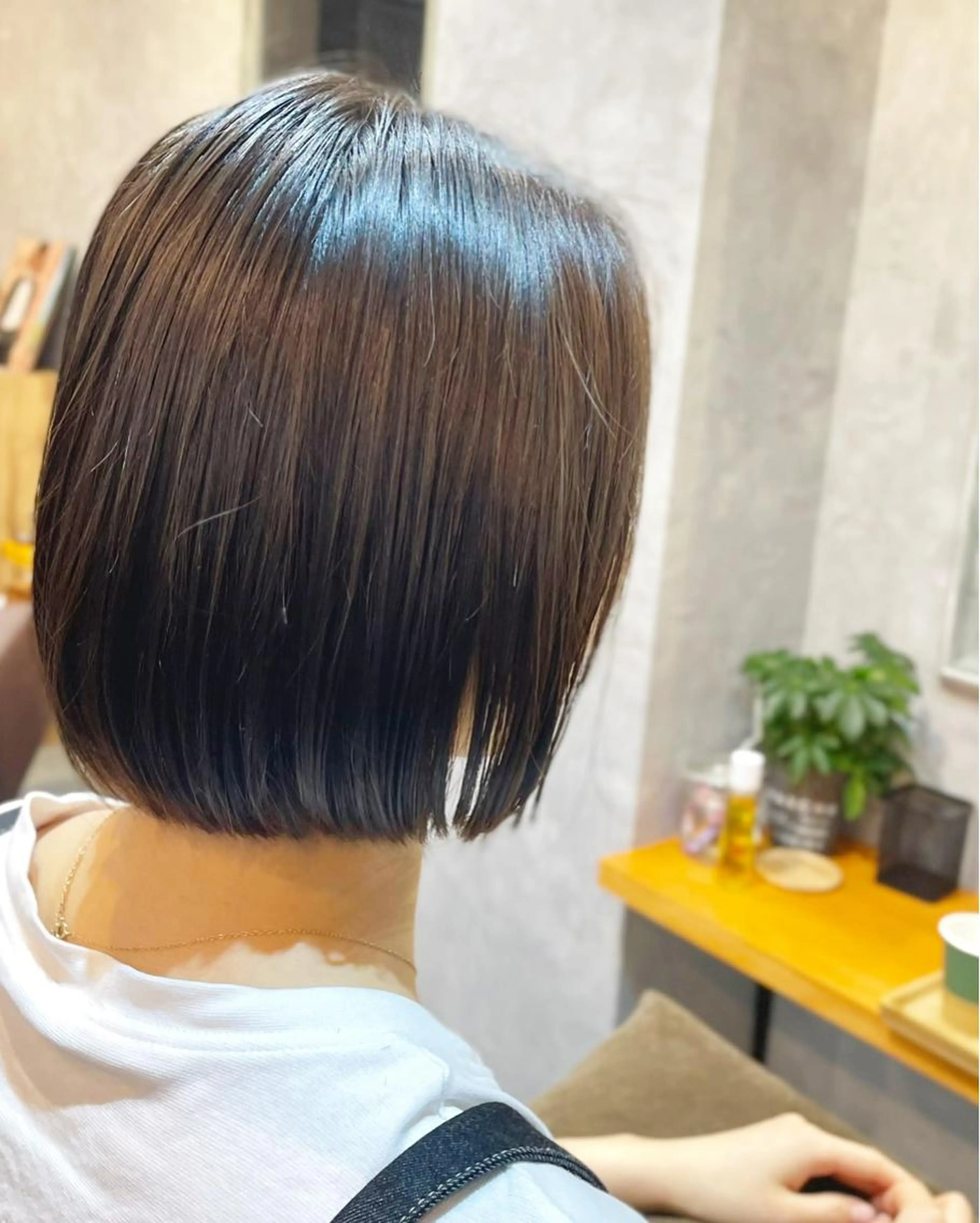 【平日ミニモ学割👨‍👩‍👧】ツヤ感✨縮毛矯正＋カット＋2ステップトリートメント付きの写真