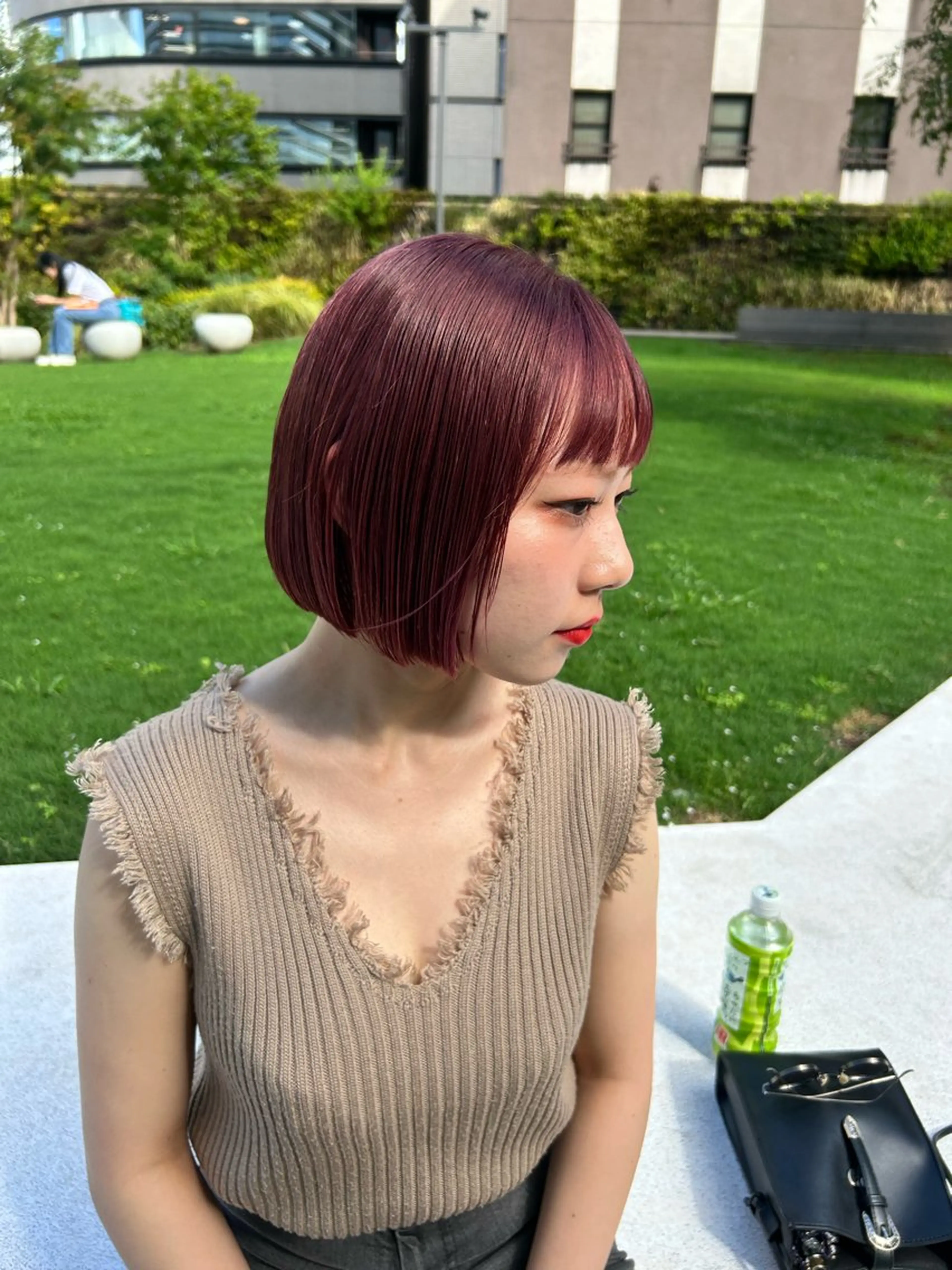 ショート カラー 顔周りレイヤー/ボブ 銀座✨中野まさひろのヘアスタイル