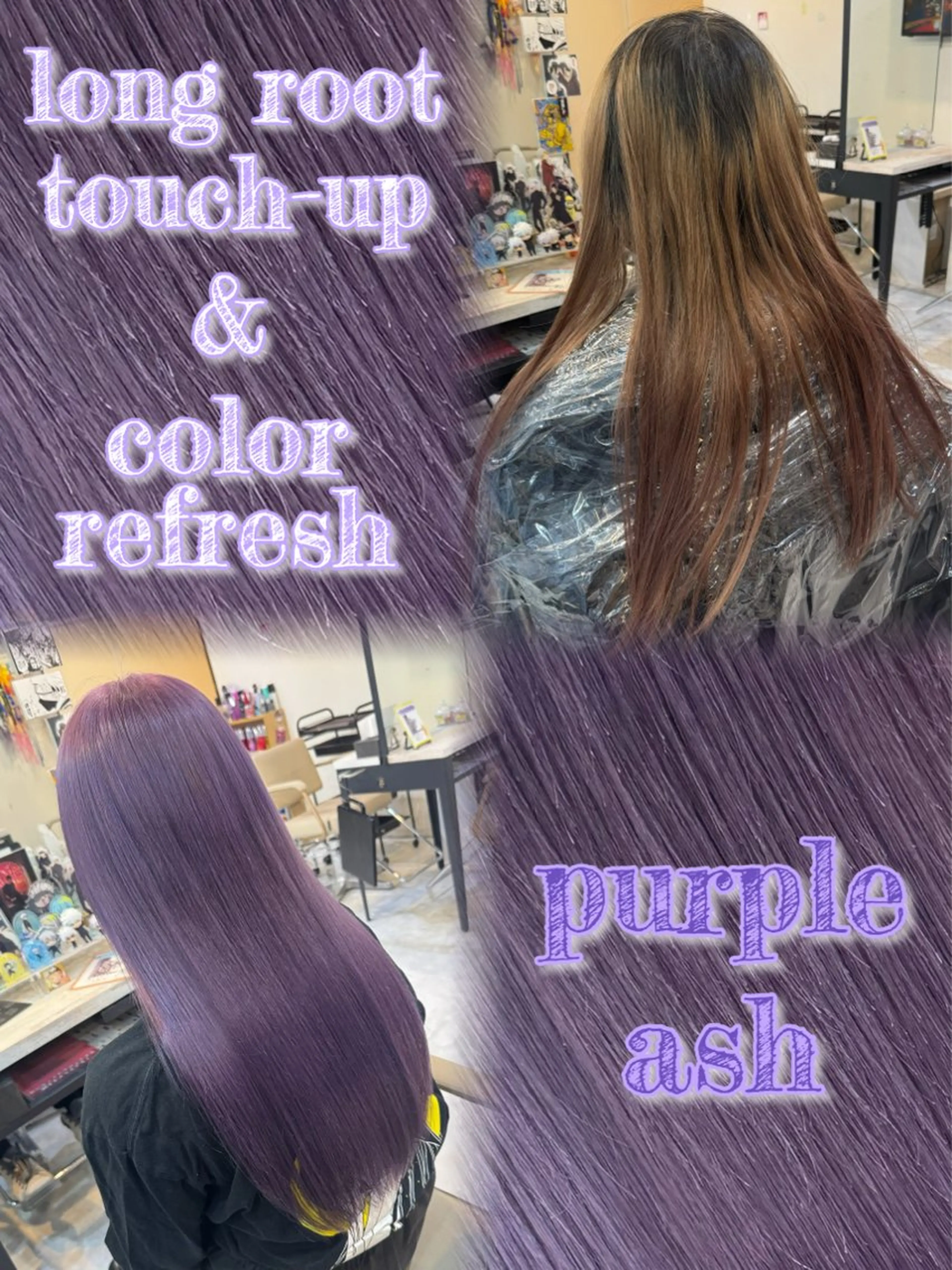 ロング カラー カット ヘアカラー 派手髪/ハイトーン/ エクステ✨ユウキのヘアスタイル