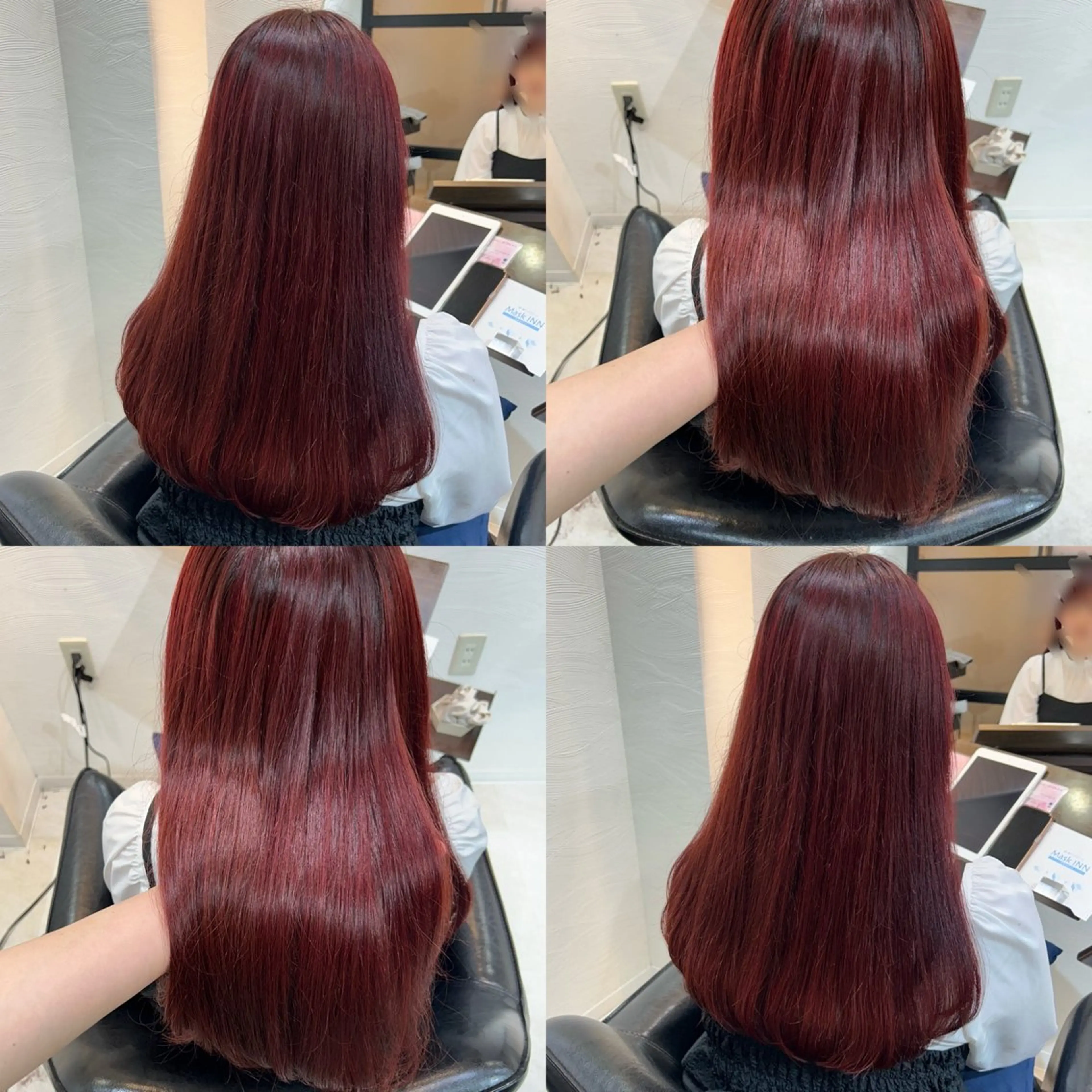 セミロング カラー レッドカラー カット ヘアカラー トリートメント 🤍透明感/韓国風 🤍サクラギヒトミのヘアスタイル