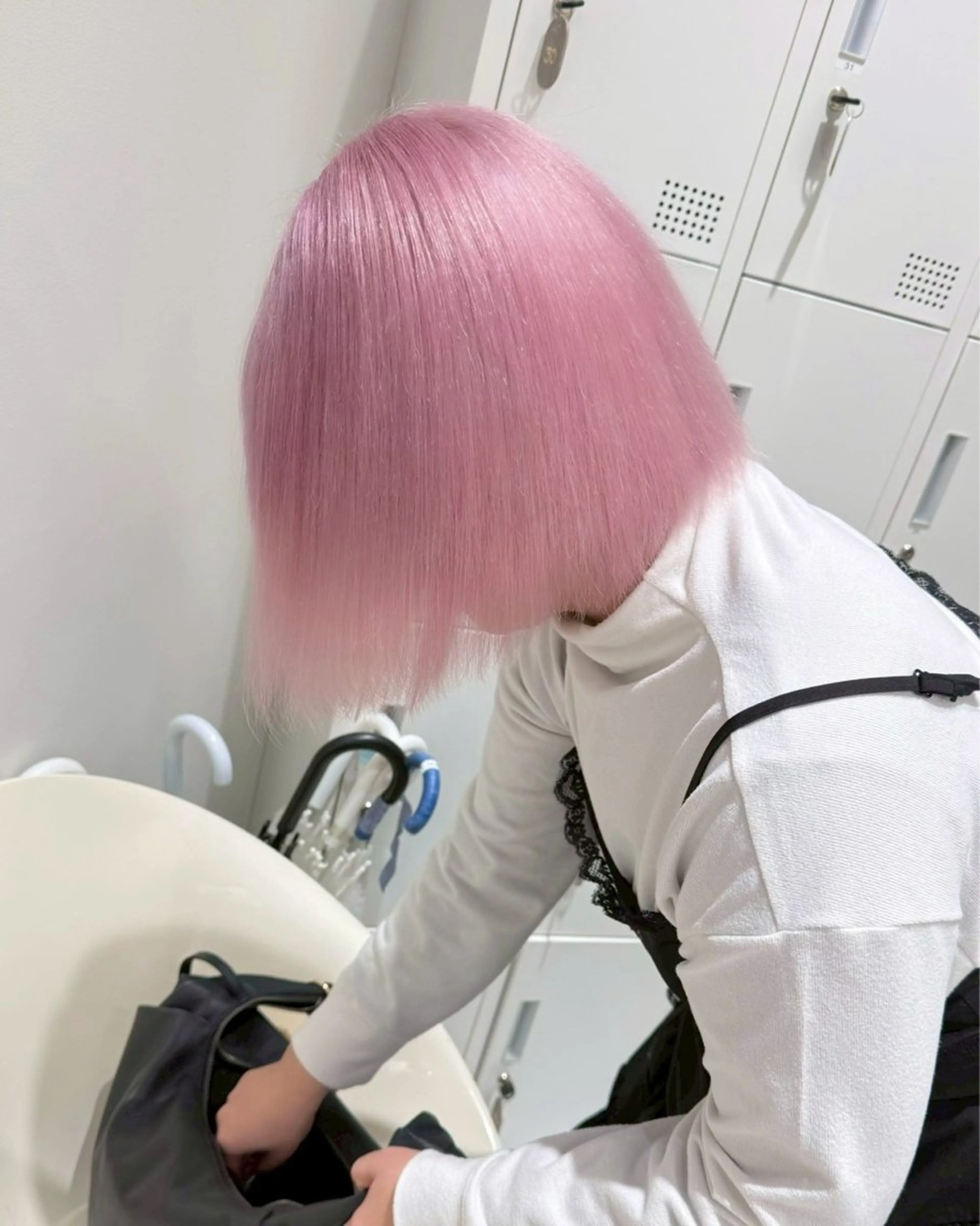 ショート カラー ブリーチ 透明感カラー ハイトーンカラー ヘアカラー ハイトーンカラー💞 くるみ🎀のヘアスタイル