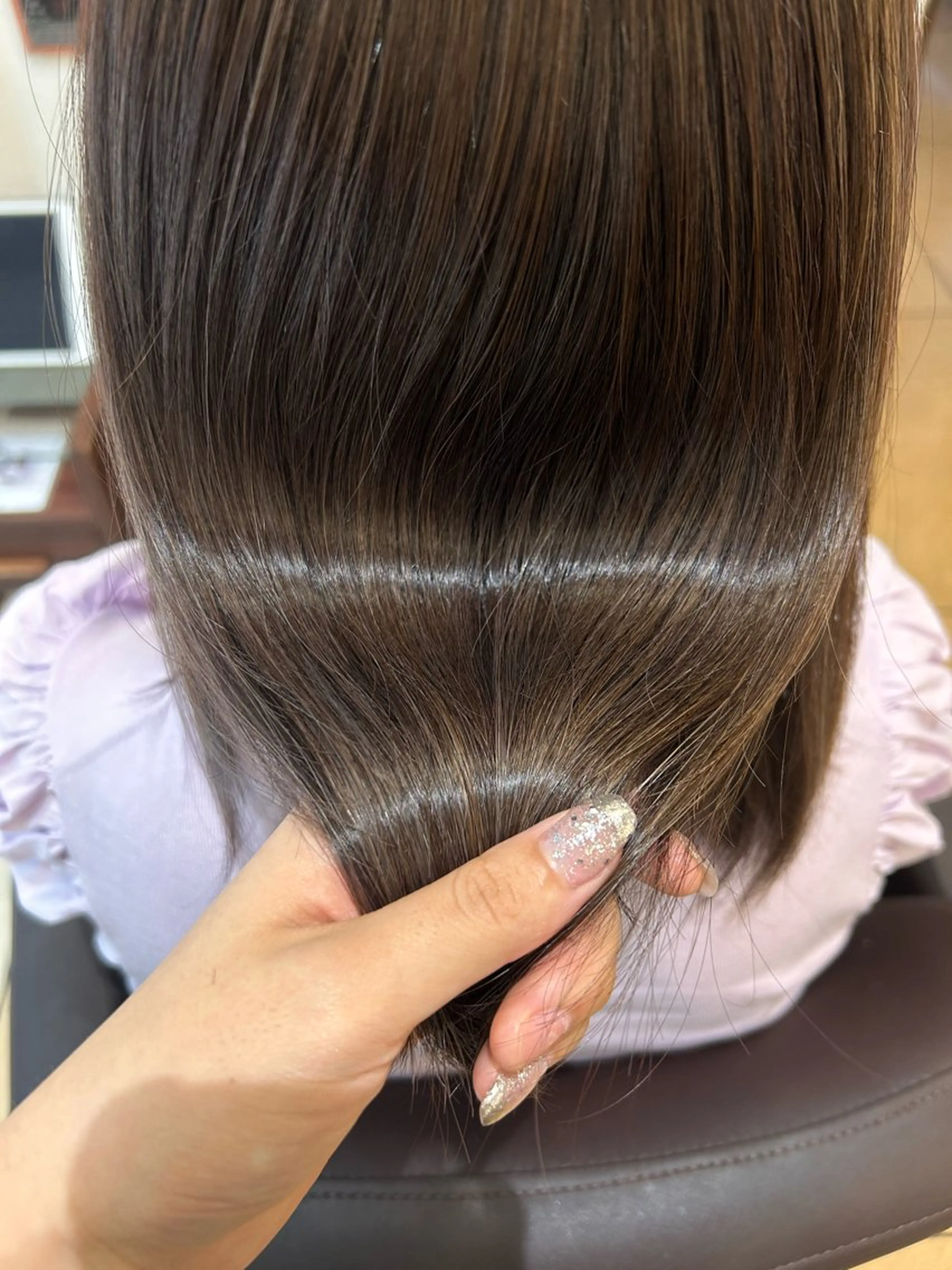 ミディアム トリートメント 🤍レイヤーツヤカラ ーAkane🇰🇷のヘアスタイル