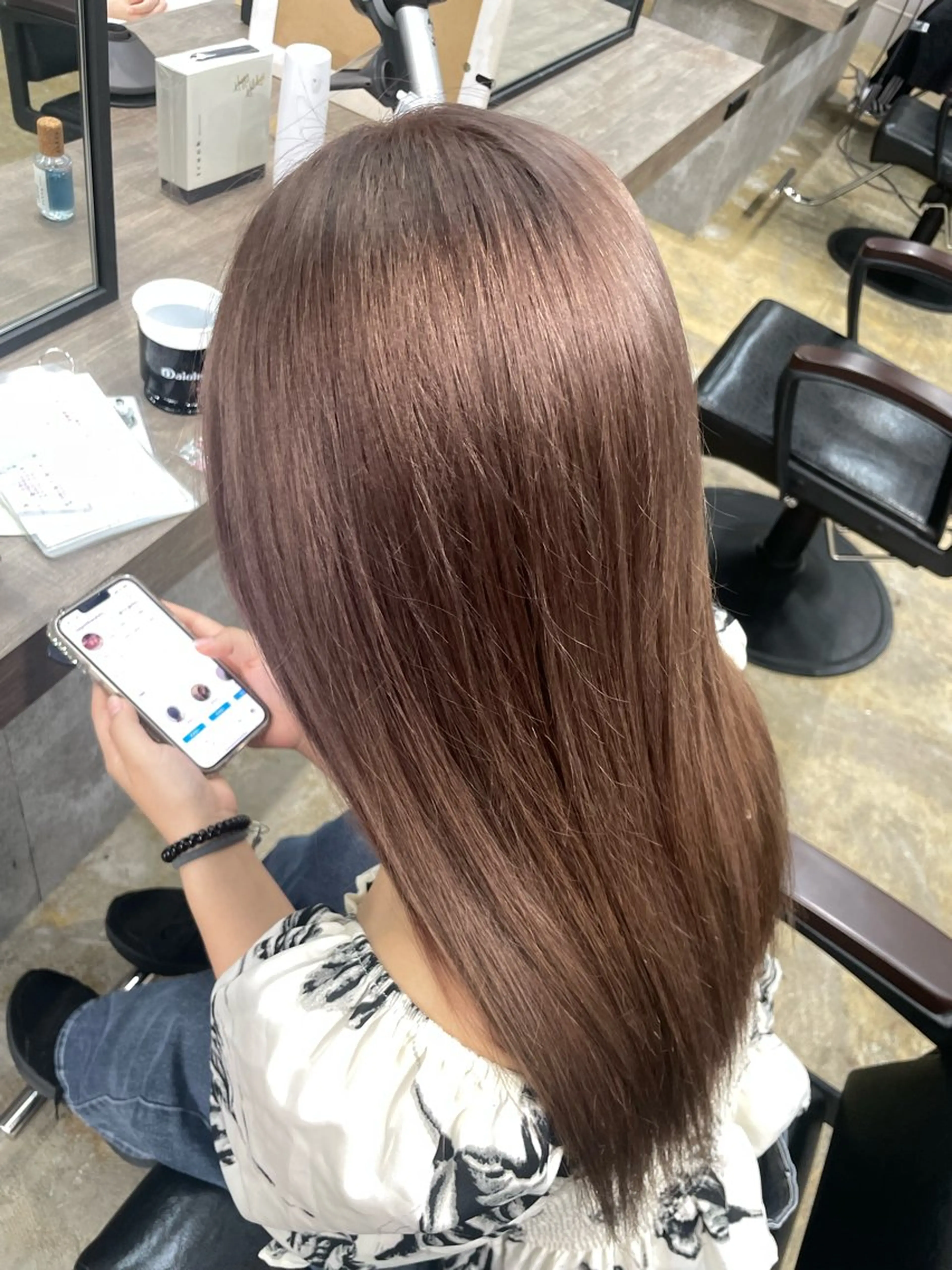 ロング カラー ベージュカラー ヘアカラー ブレンバイドット所属・ニュアンスカラー/ 🫧レミ(坊主)のヘアスタイル