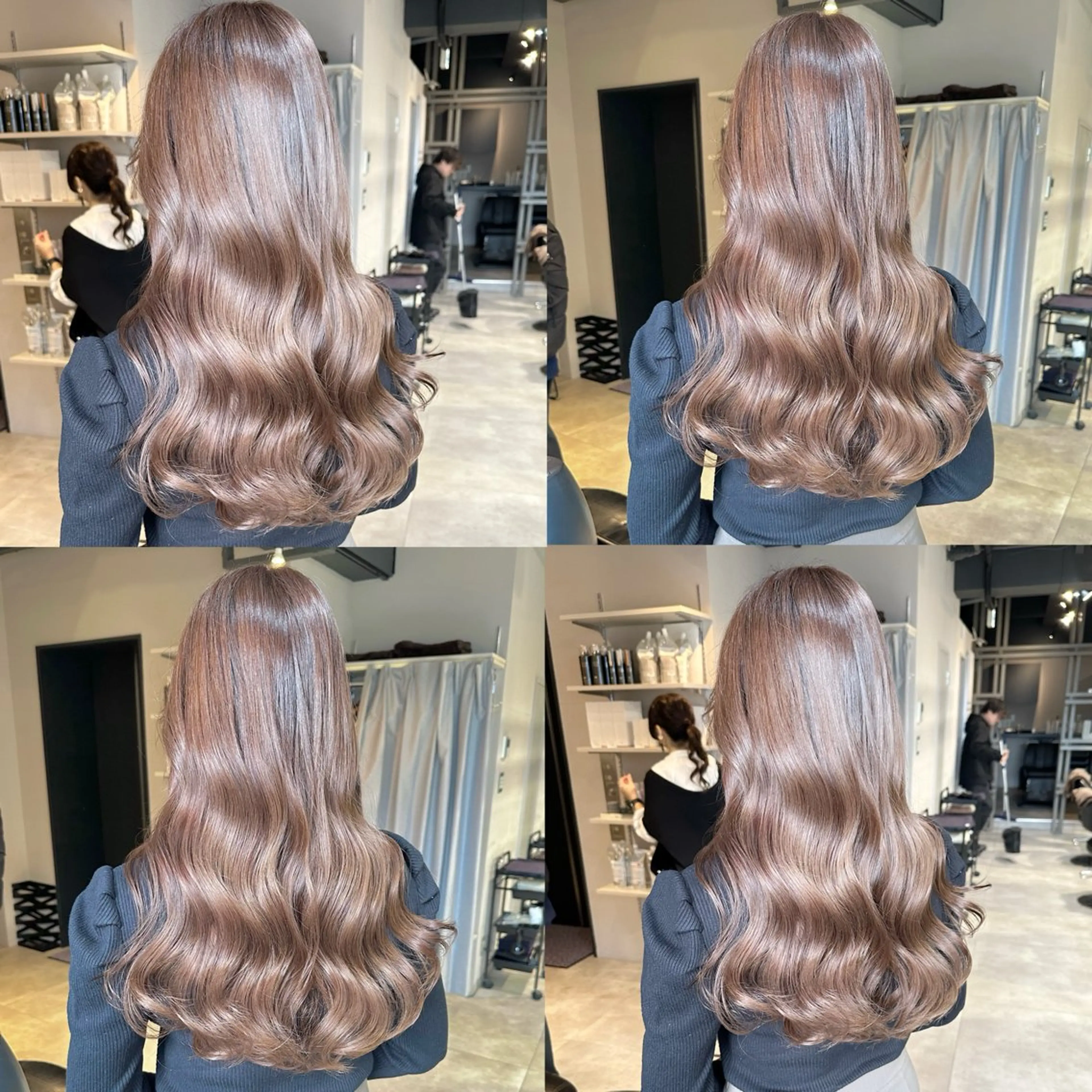 セミロング カラー 髪質改善 KURO/韓国ヘア /レイヤーカットのヘアスタイル