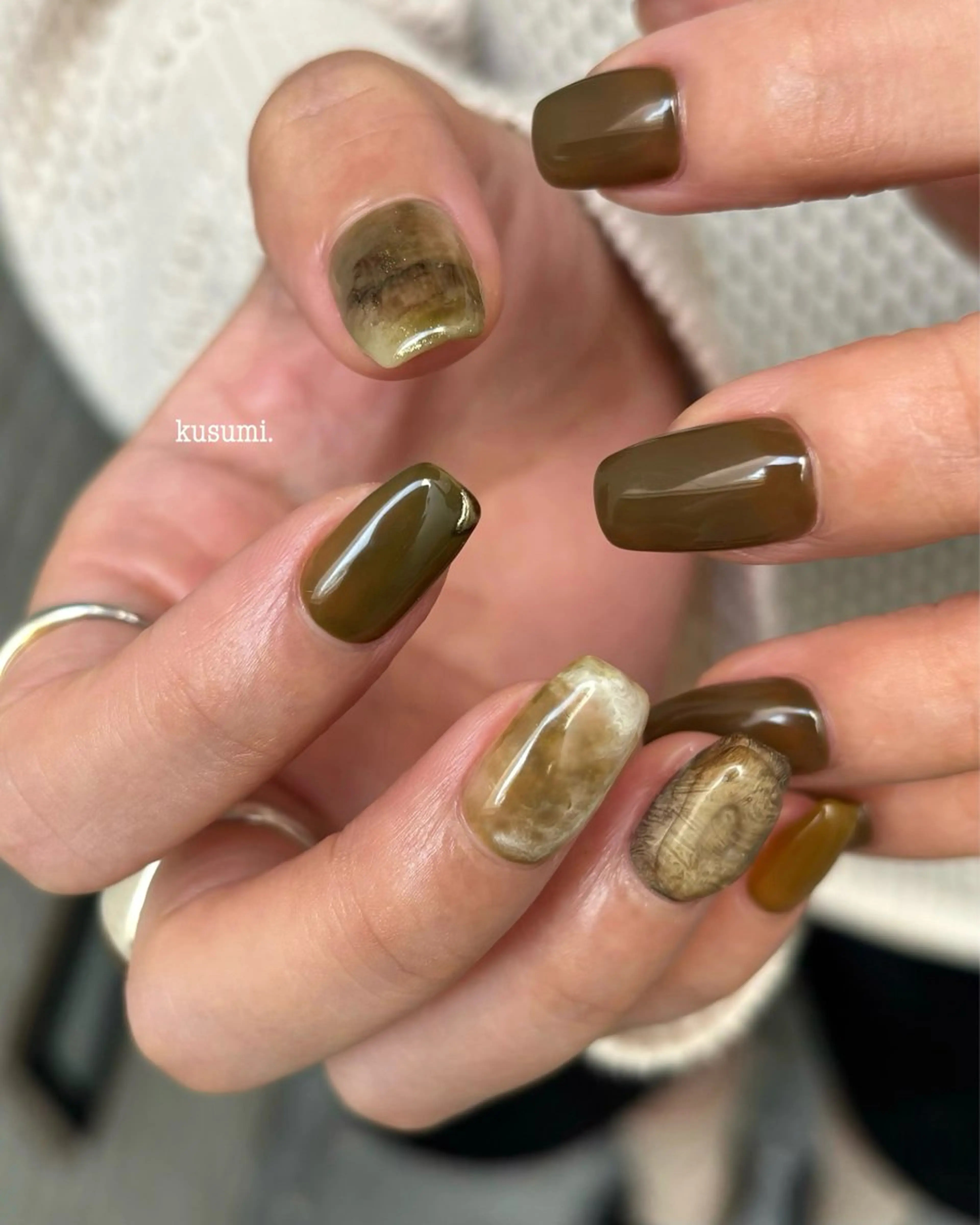 ネイル メンズネイル ニュアンスネイル ぷっくりネイル ハンドネイル kusumi.所属・kusumi. tatsuyaのネイルデザイン