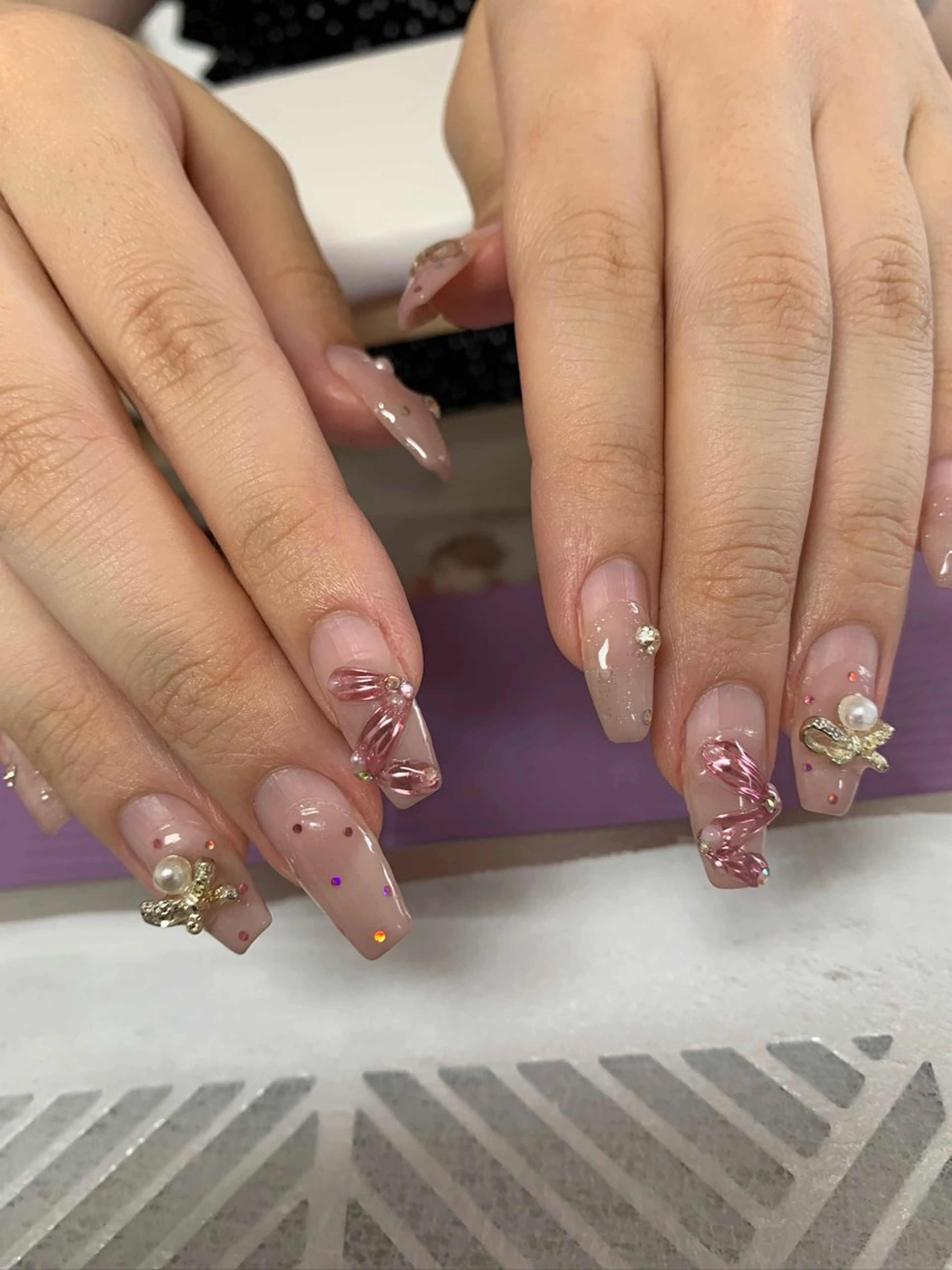 ネイル La neige* yuki 🥯🍑のネイルデザイン