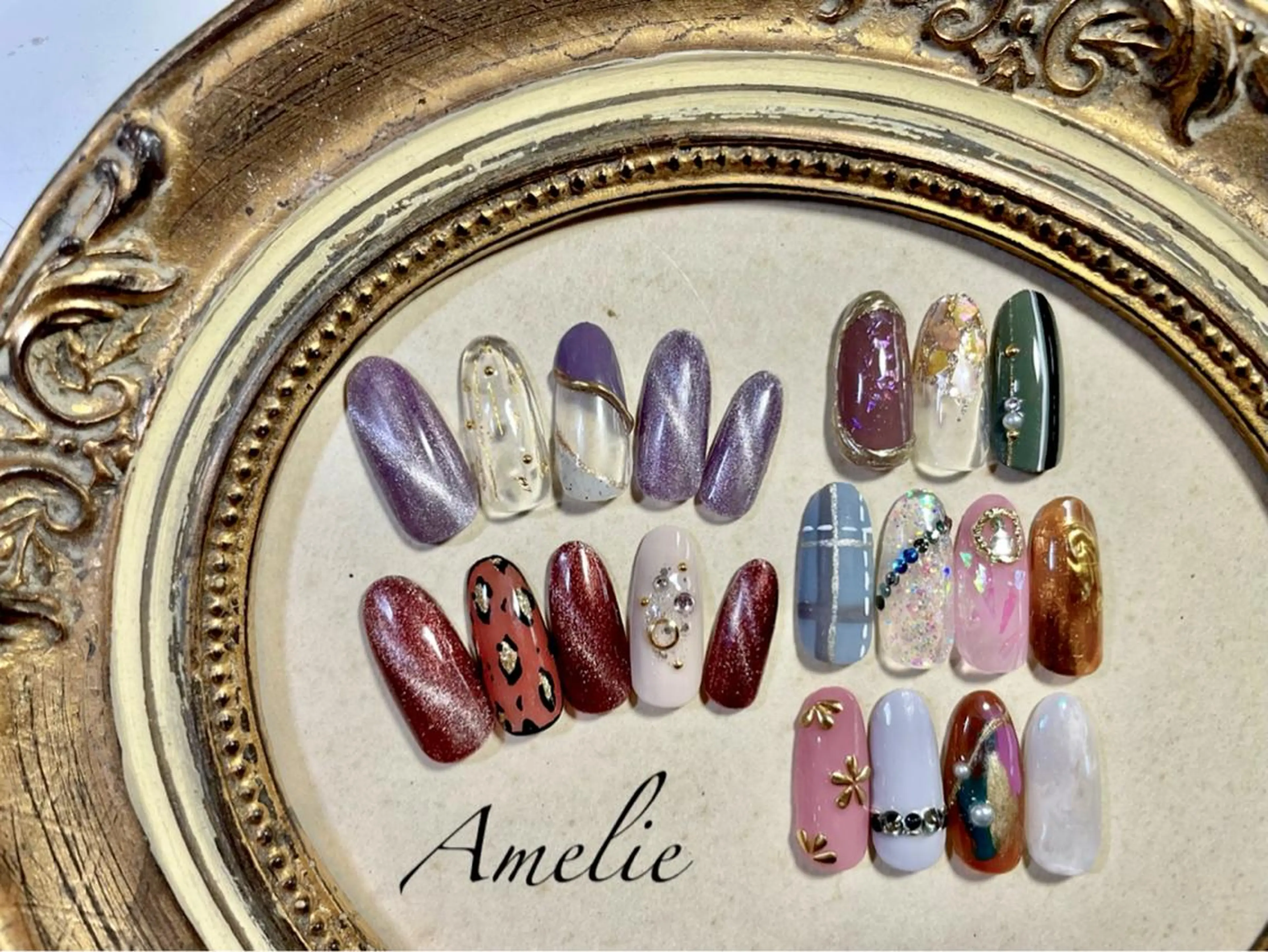 ネイル アートネイル フラッシュネイル フラッシュマグ ジェルネイル マグネットネイル ハンドネイル yo koのネイルデザイン