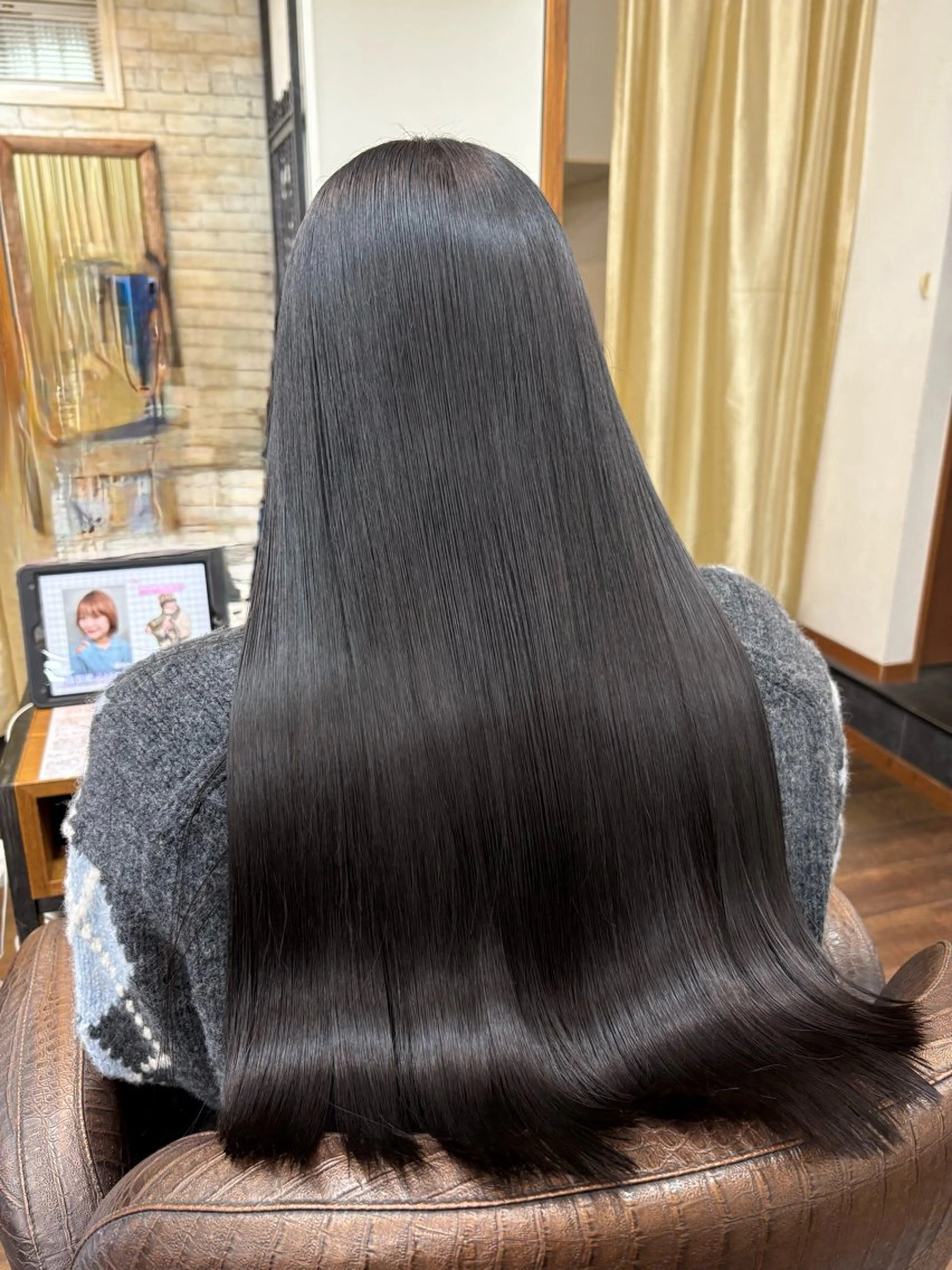 ロング カット 縮毛矯正 トリートメント 〝西葛西、葛西一番の 美髪に〟清水 真之介のヘアスタイル