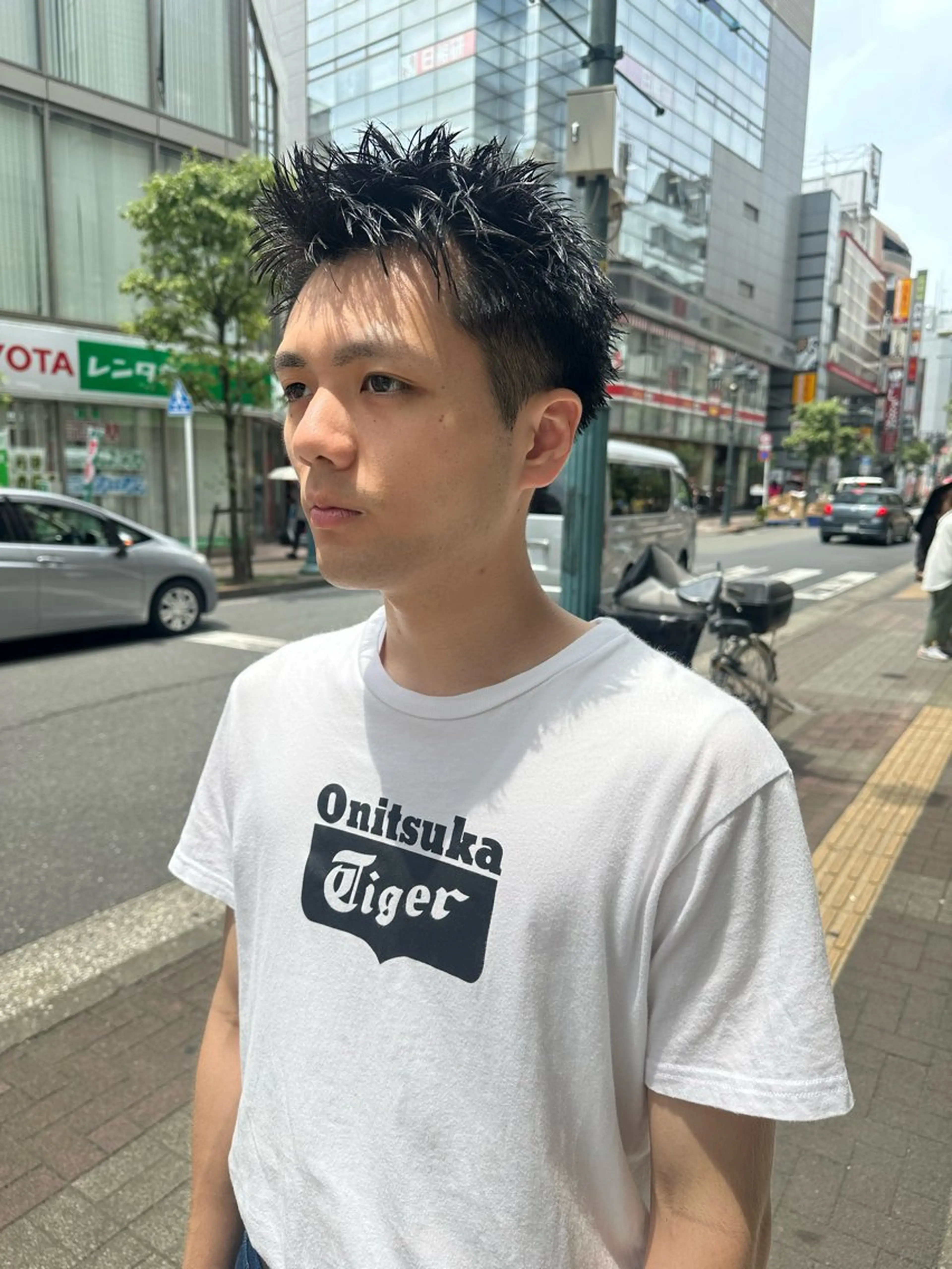 ショート メンズ Rei/ 縮毛矯正/ ハイライトカラー募集のヘアスタイル