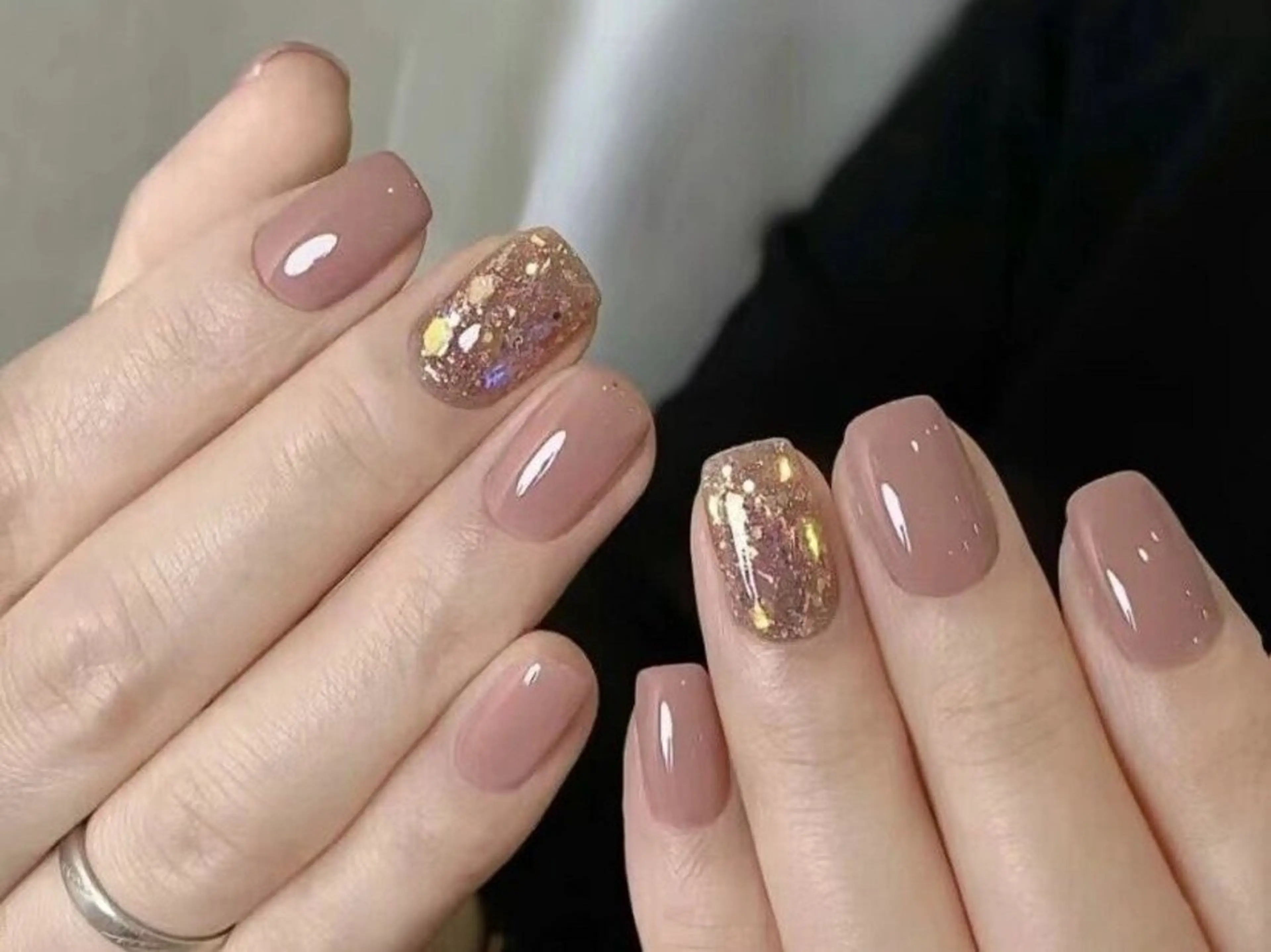 ネイル フラワーネイル フレンチネイル ジェルネイル ガラスフレンチ ハート ハンドネイル BabyYouMi nailのネイルデザイン