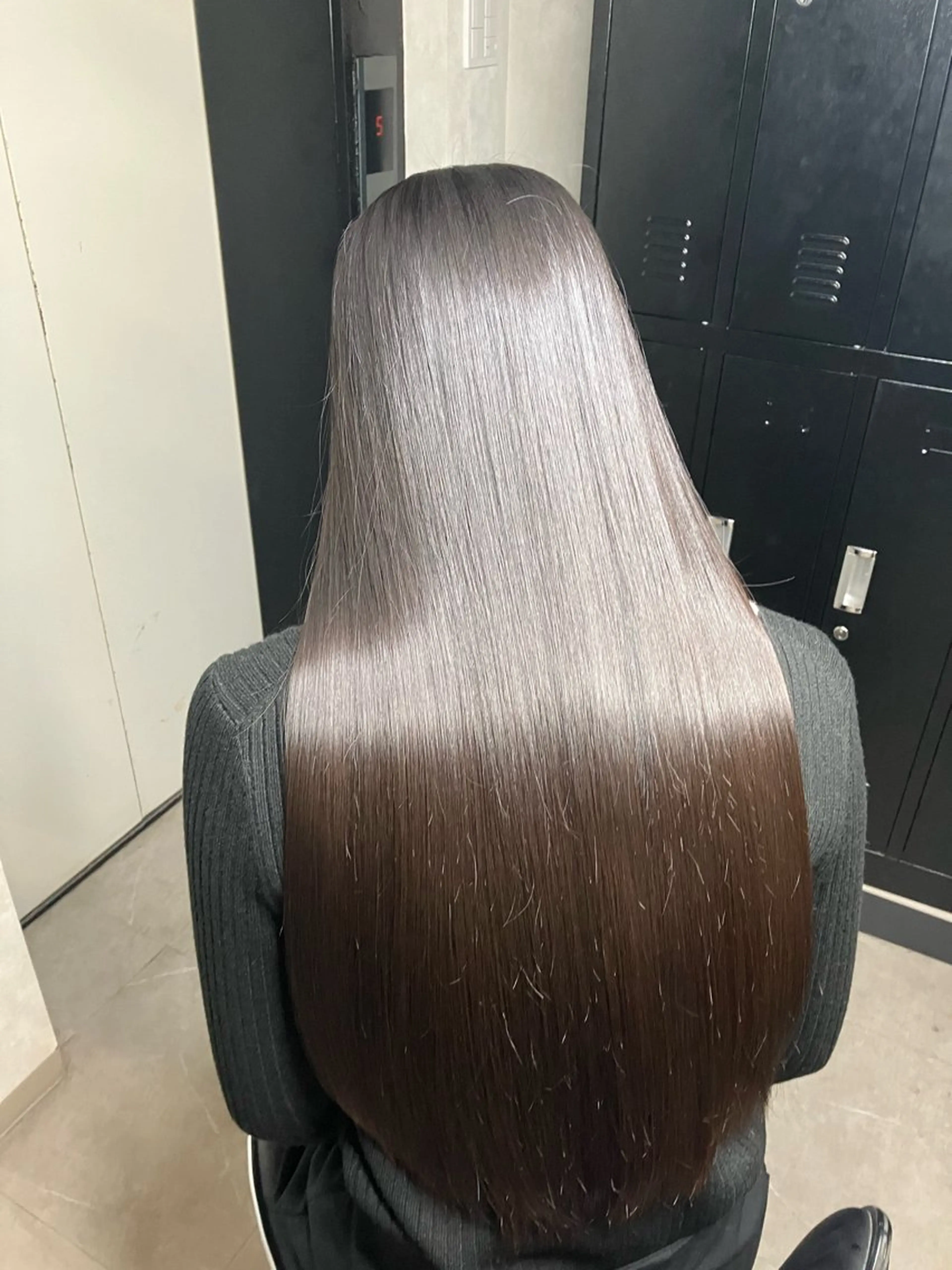 ロング 髪質改善 トリートメント 新宿/縮毛矯正/ カラー/羽生沢のヘアスタイル