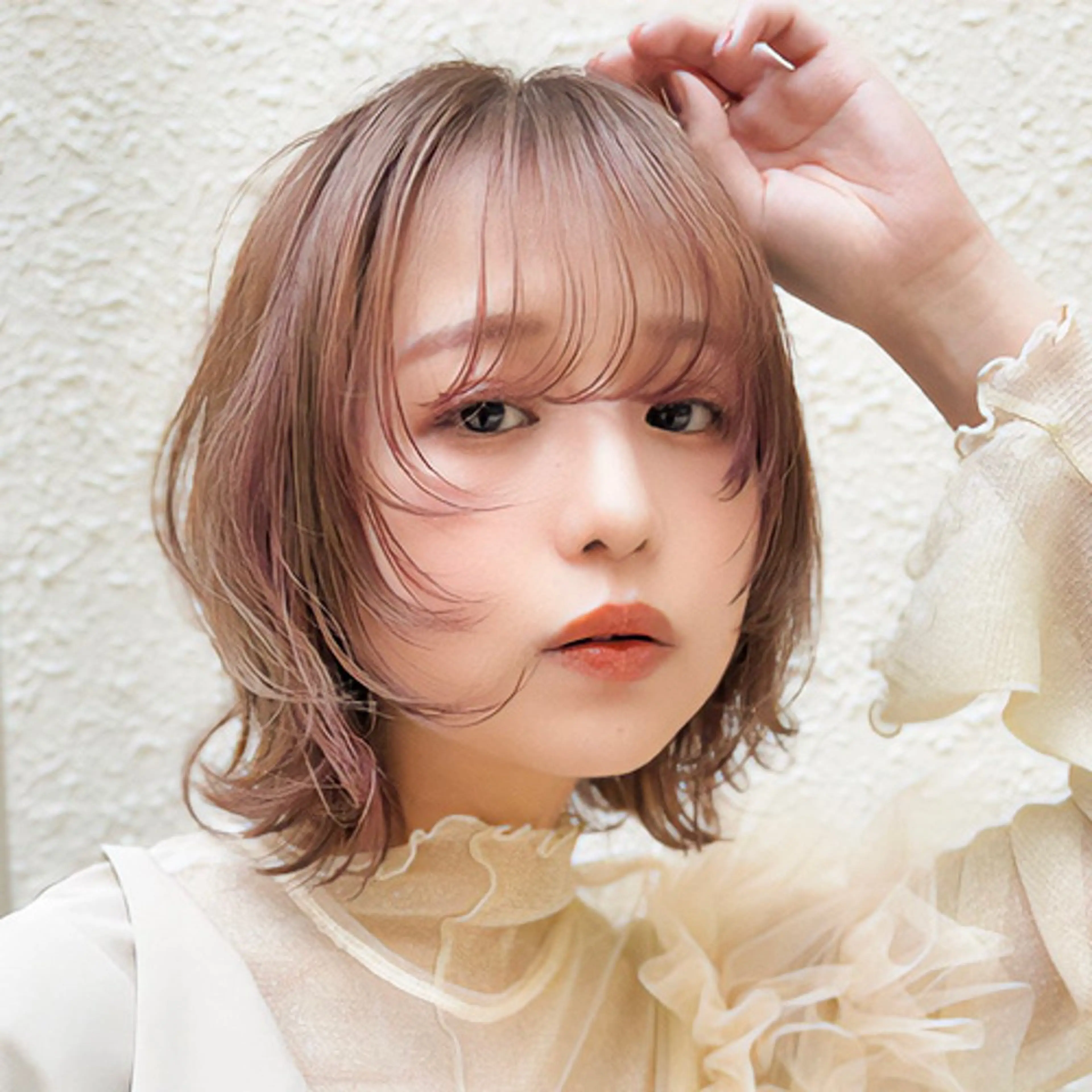 ミディアム 髪質改善カラー 清利あやなのヘアスタイル