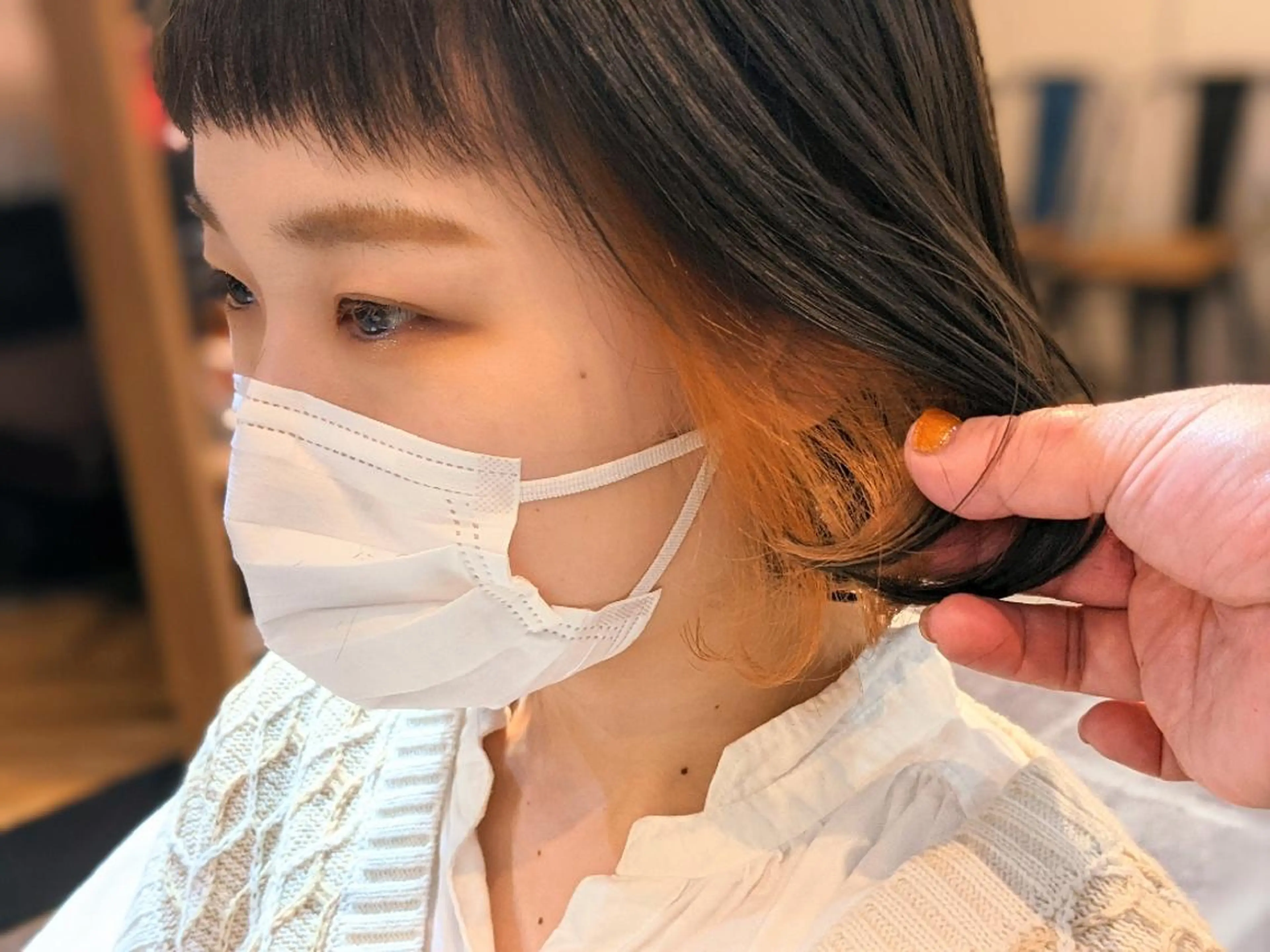 ショート カラー イヤリングカラー 🌷お任せOK🌷✨ N°ilducaえりのヘアスタイル