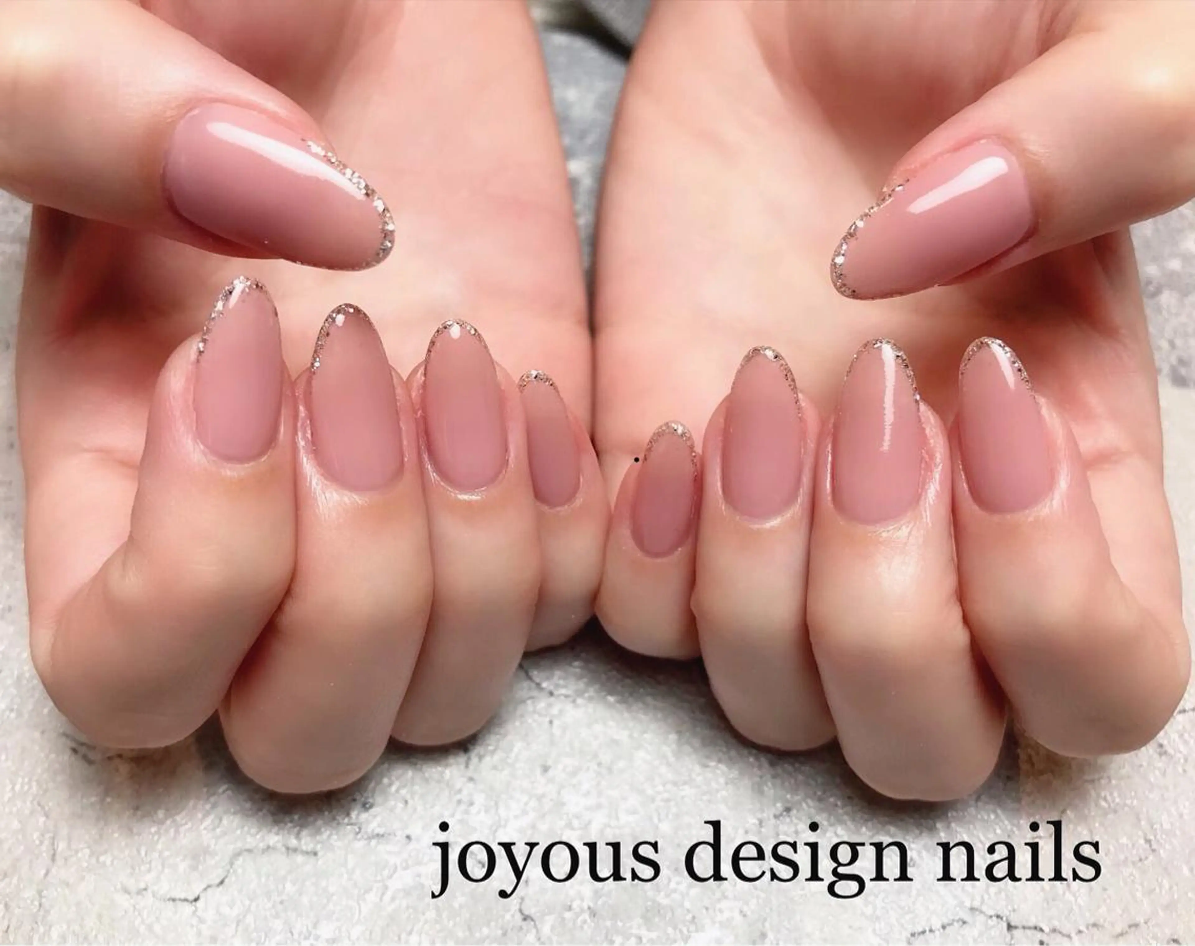 ネイル ラメ(グリッター) シンプルネイル jdn kayokoのネイルデザイン