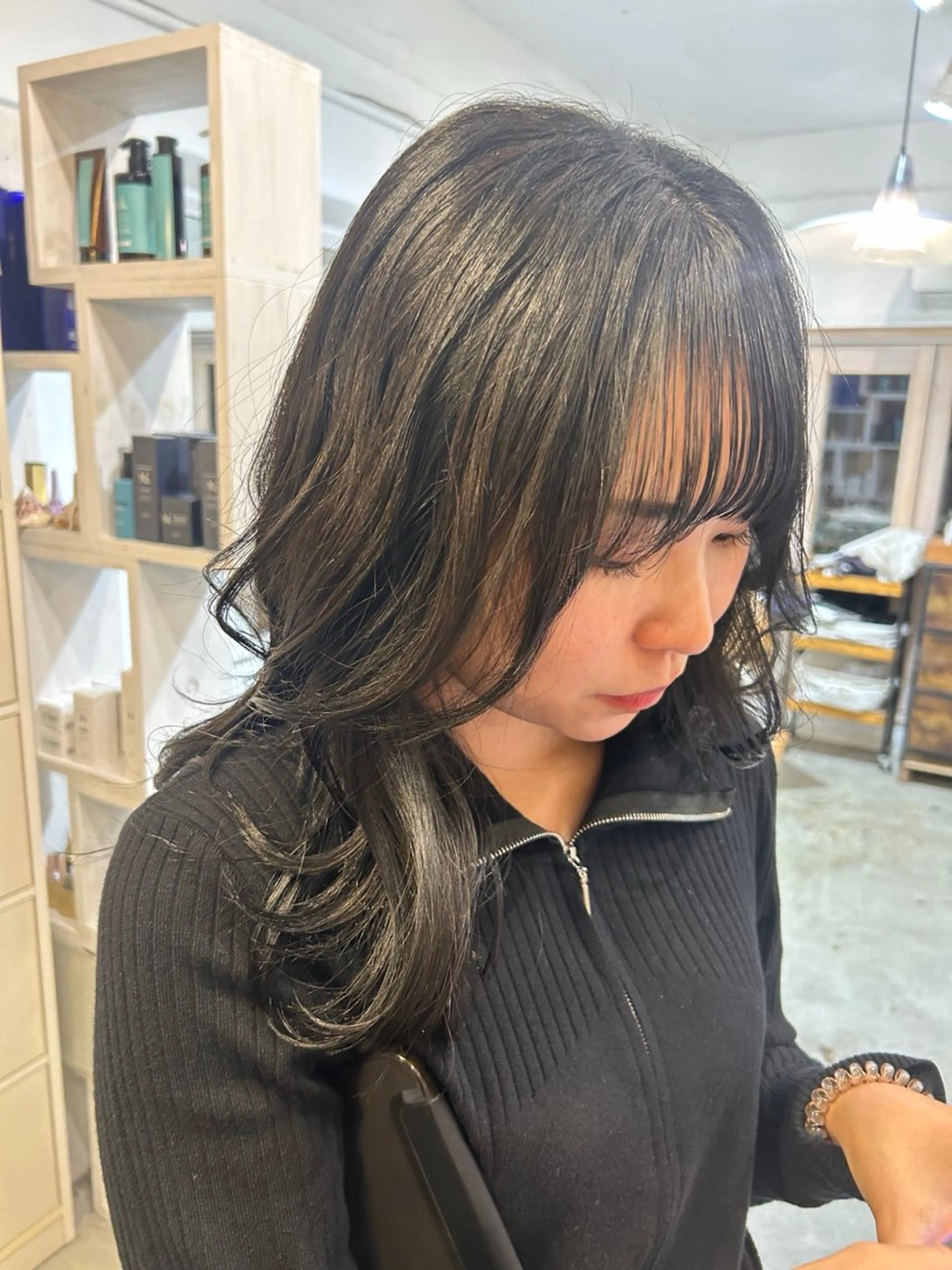 セミロング 🌵ｵｶﾓﾄ 🌵のヘアスタイル