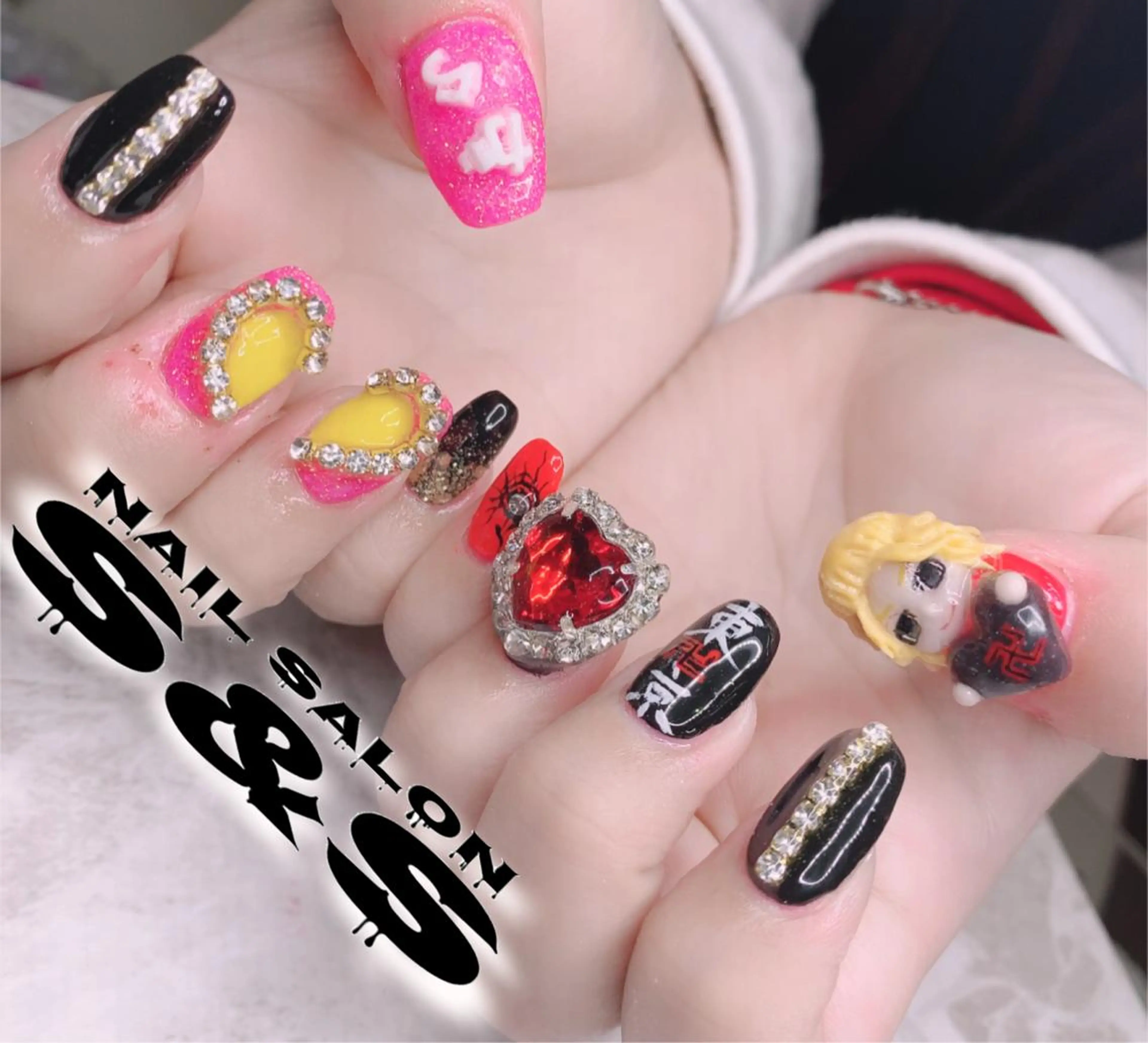 ネイル 長さ出し メンズネイル 持ち込み スカルプネイル S&S 村田小百合のネイルデザイン