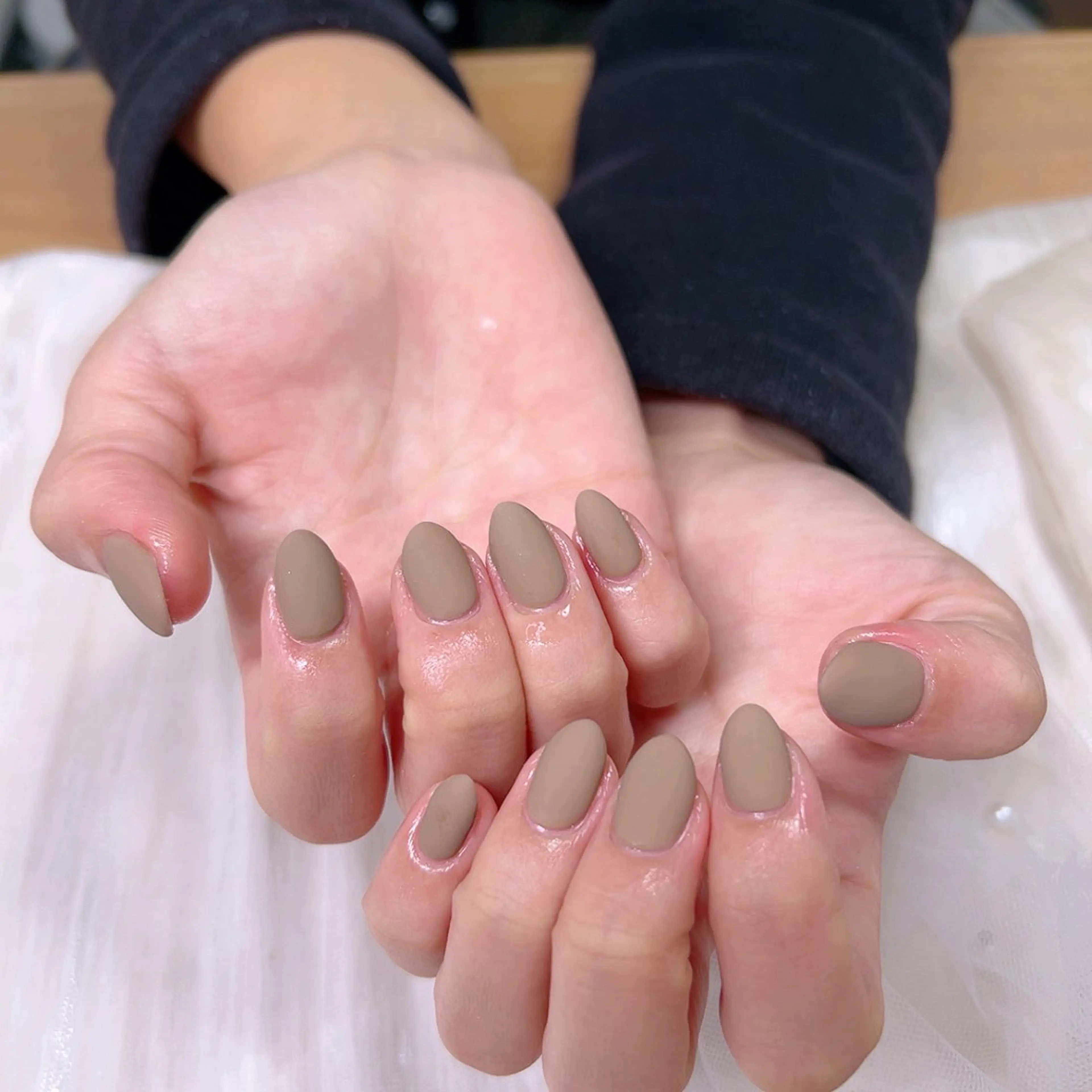 ネイル マットネイル オフィスネイル ワンカラーネイル シンプルネイル 冬ネイル Cute Tips nailのネイルデザイン