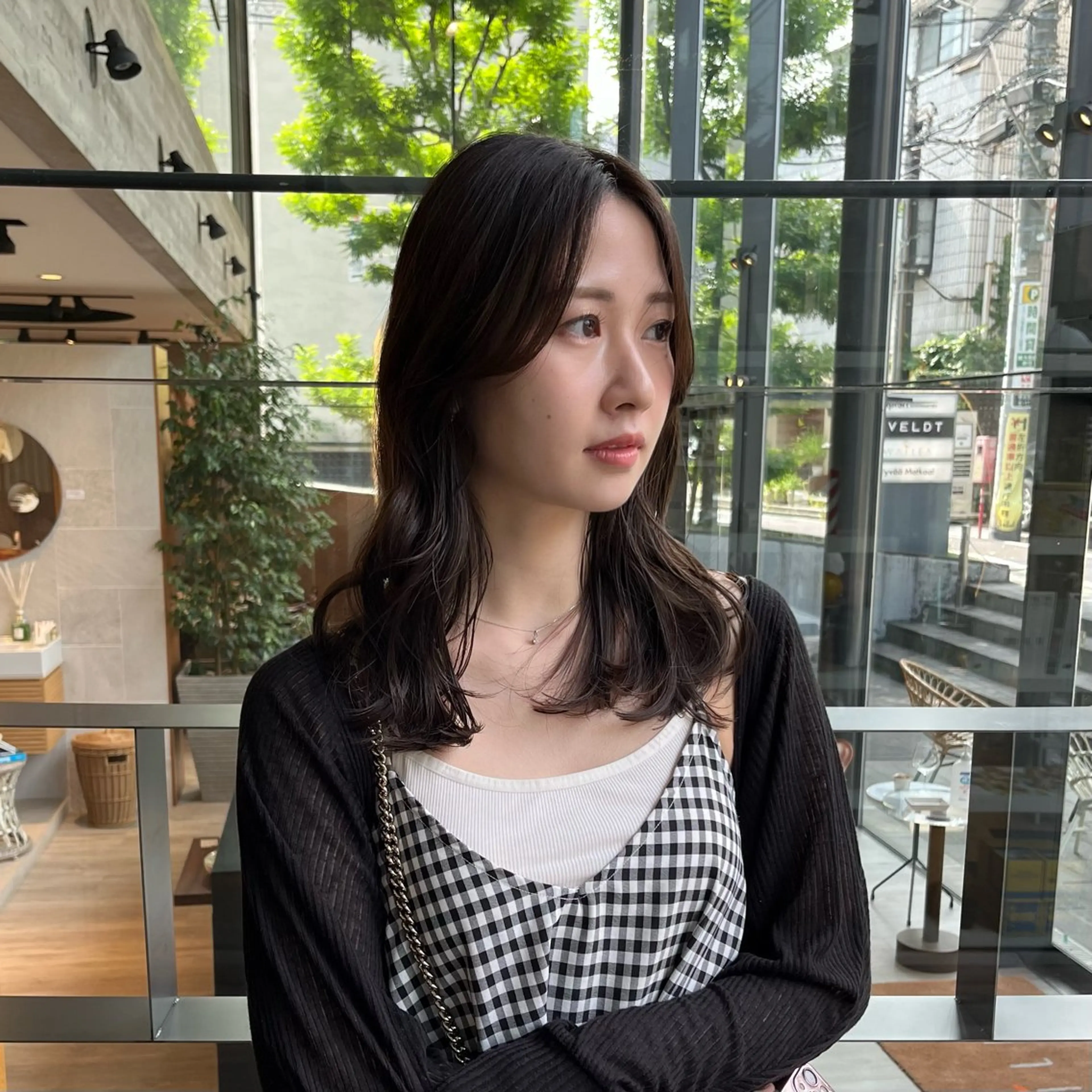 ミディアム タンバルモリパーマ 礒井メンキのヘアスタイル