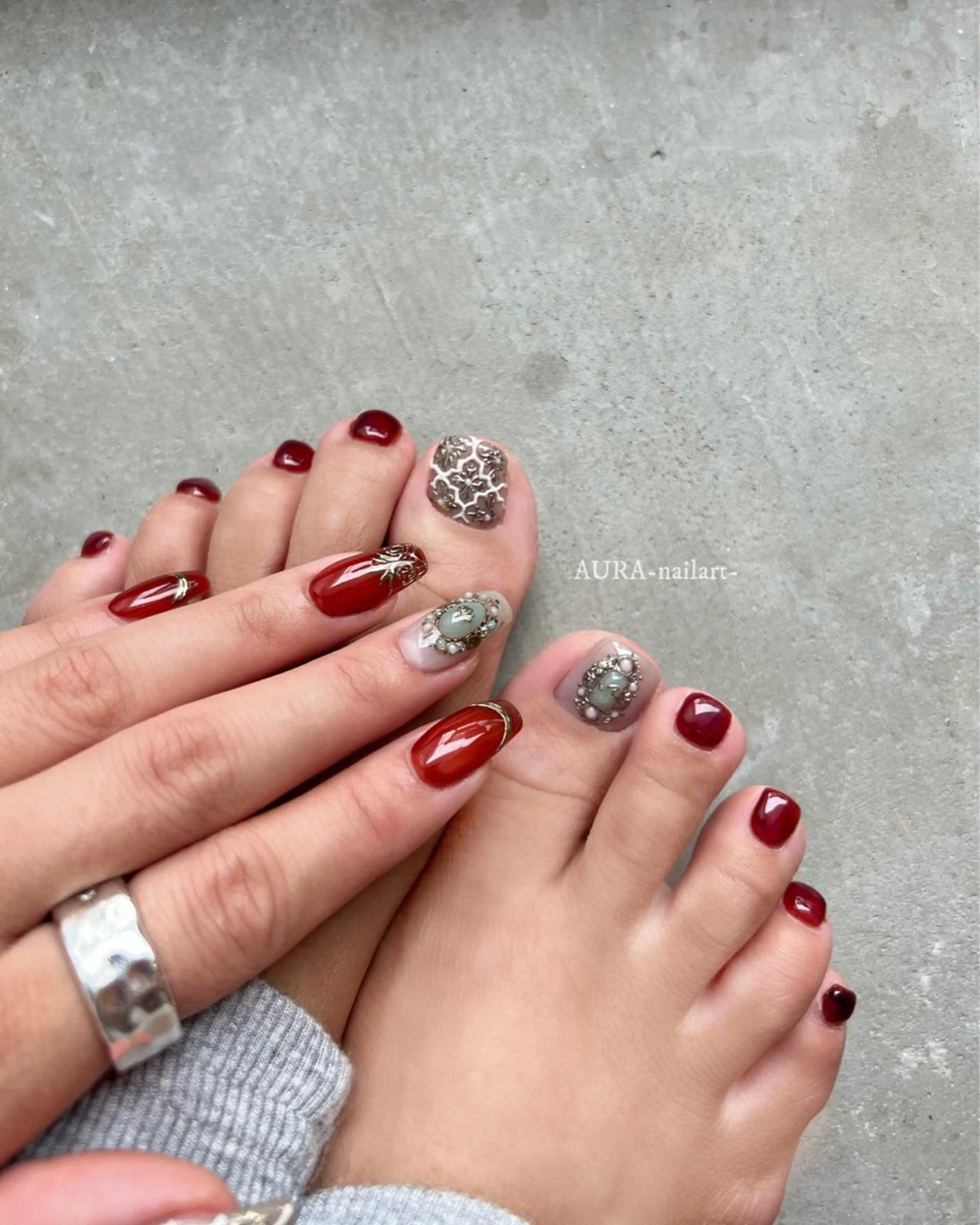 ネイル AURA nailartのネイルデザイン