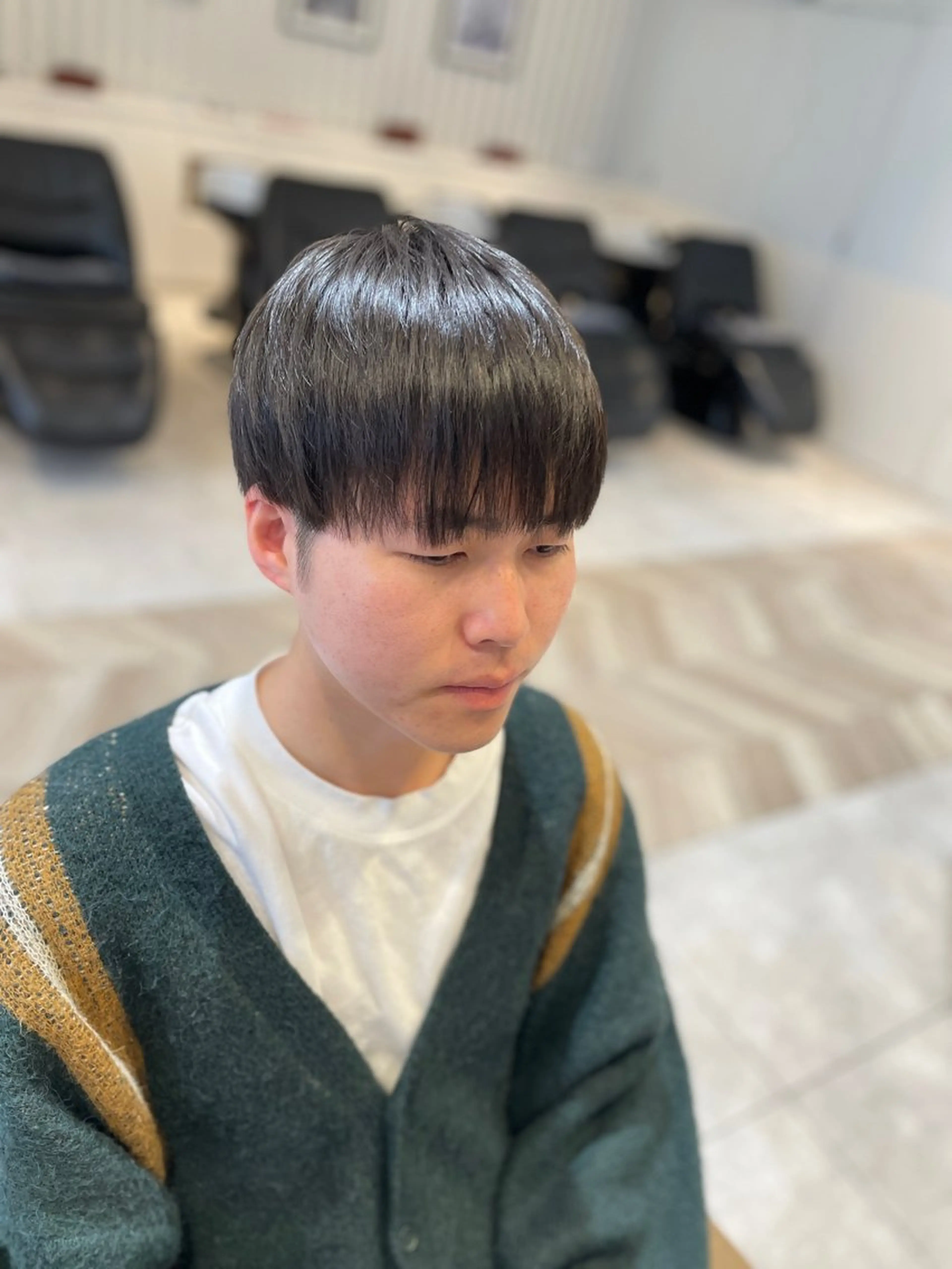 ショート メンズ マッシュ カット メンズパーマ/カット / 古川 諒のヘアスタイル