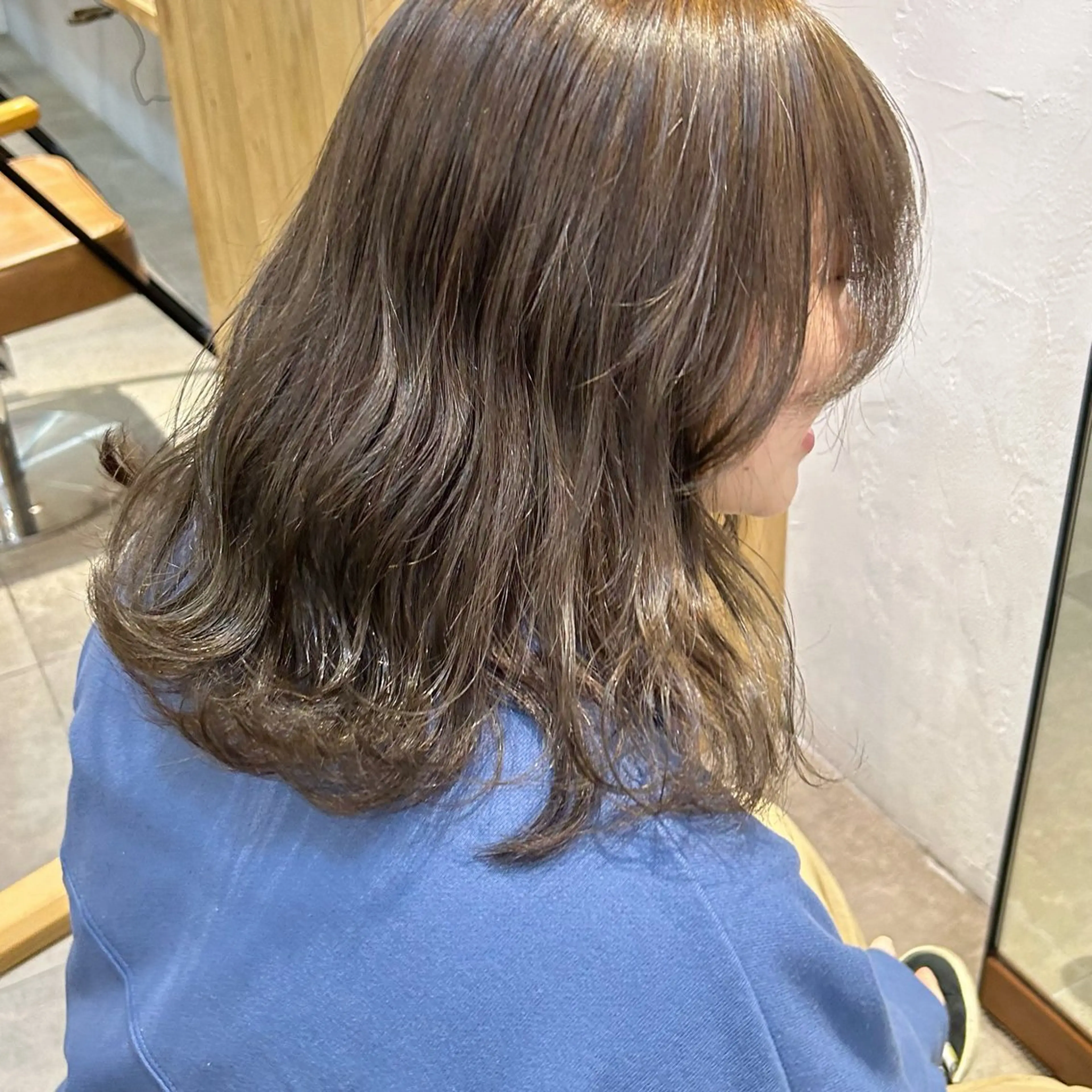 ミディアム カラー カット ヘアカラー じゅわっと暖色カラー 🍊Moemiのヘアスタイル