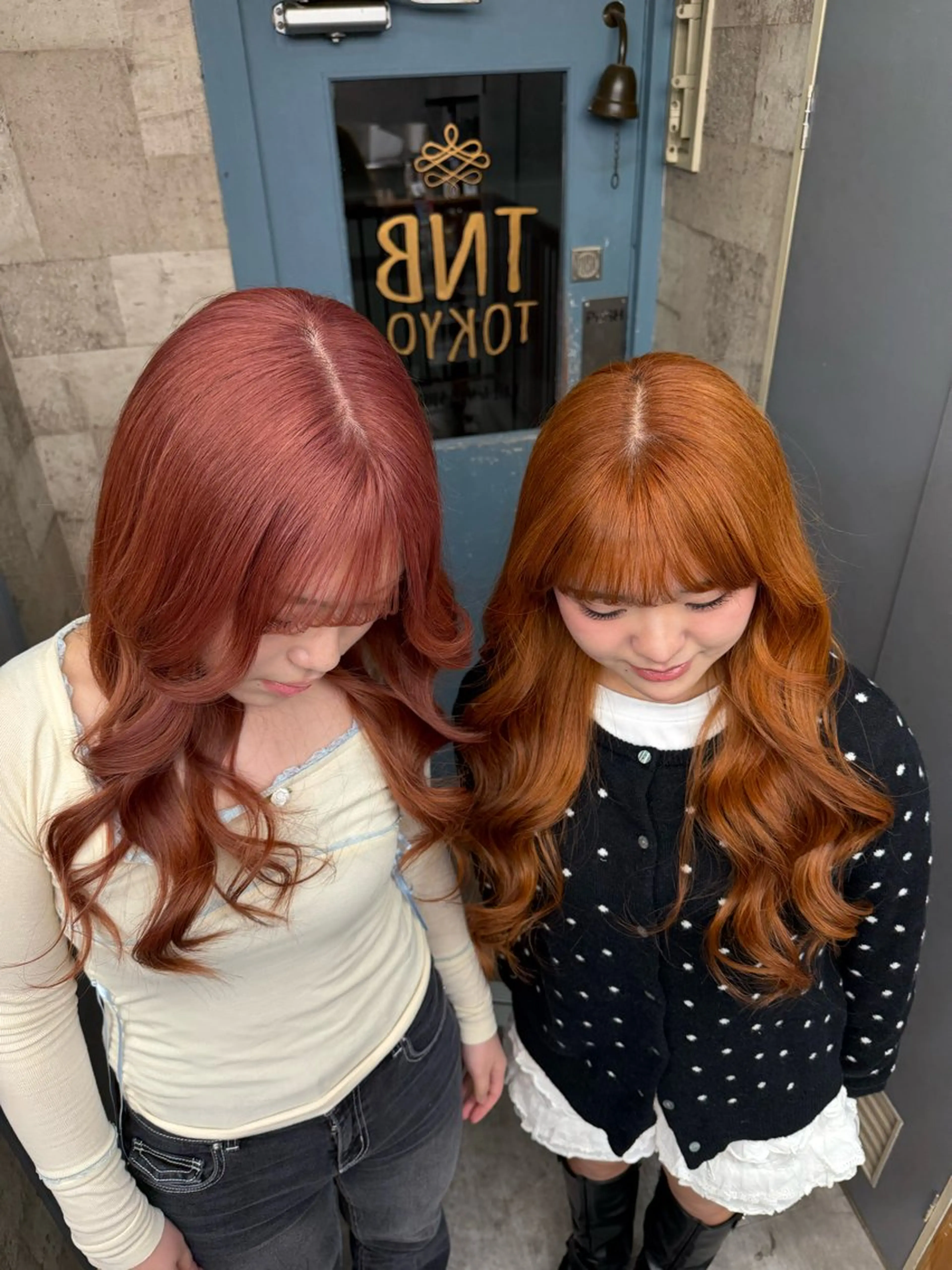 ロング カラー オレンジ ピンクカラー ヘアカラー TNB TOKYO所属・エクステ/コーンロウ KURUMI⛓️🔥のヘアスタイル