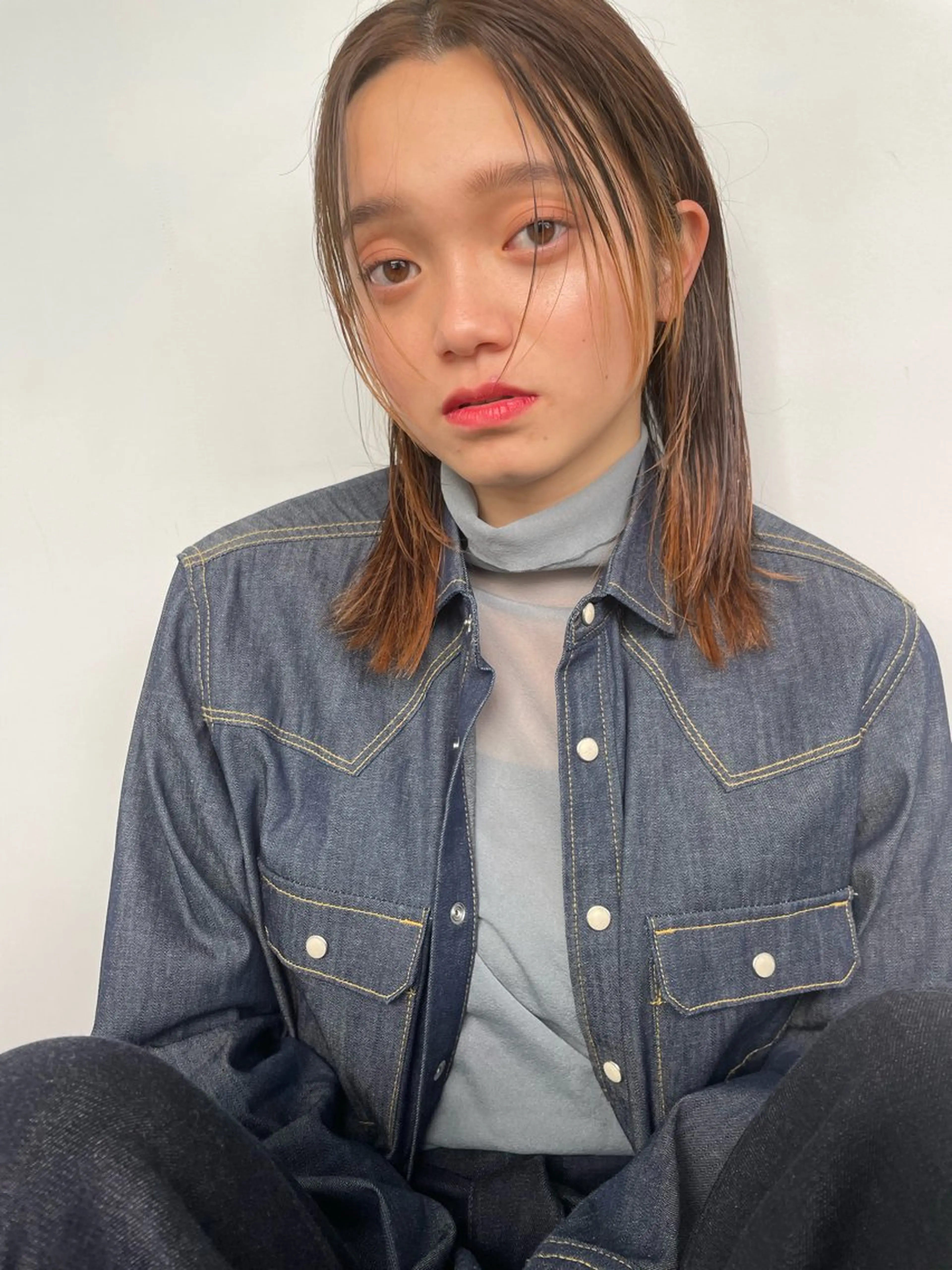 セミロング 'ele 🦄堀内佑茉のヘアスタイル