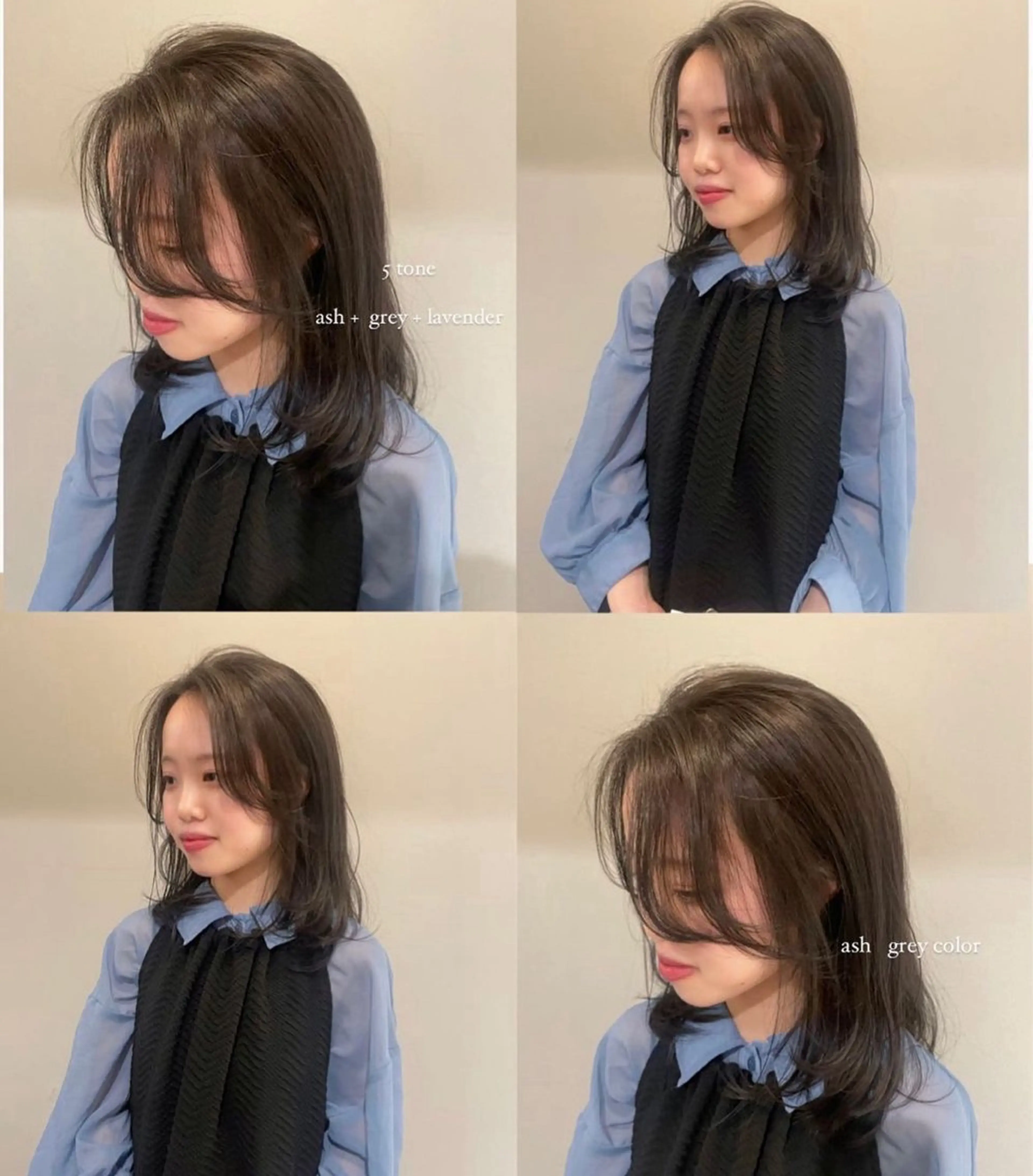 ミディアム カラー オリーブカラー tete nico所属・似合わせ/ヘアカラー nanami🌸のヘアスタイル