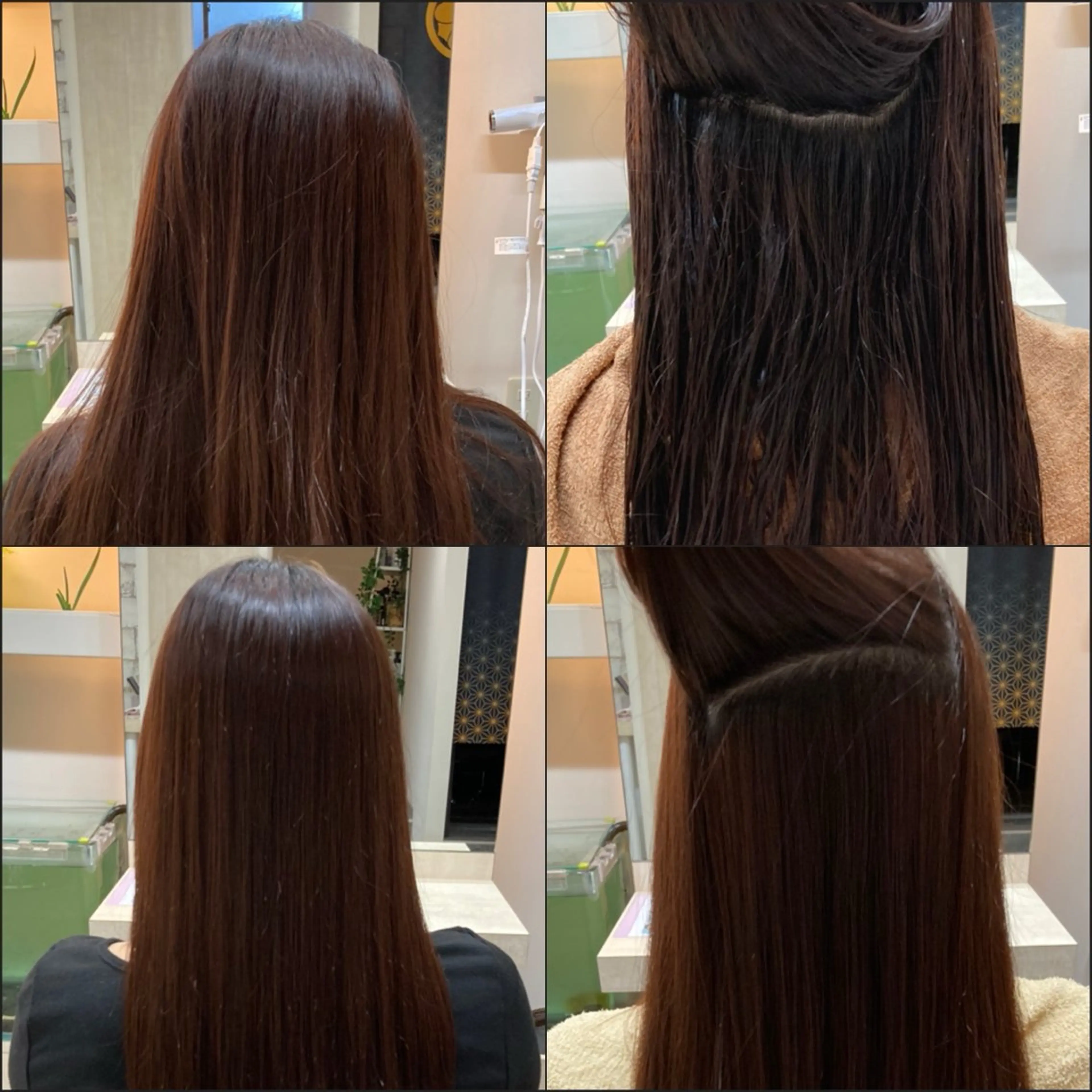 ミディアム 縮毛矯正 HAIRLOUNGESoleil六本木所属・Soleil 🌷ハナ🌷のヘアスタイル