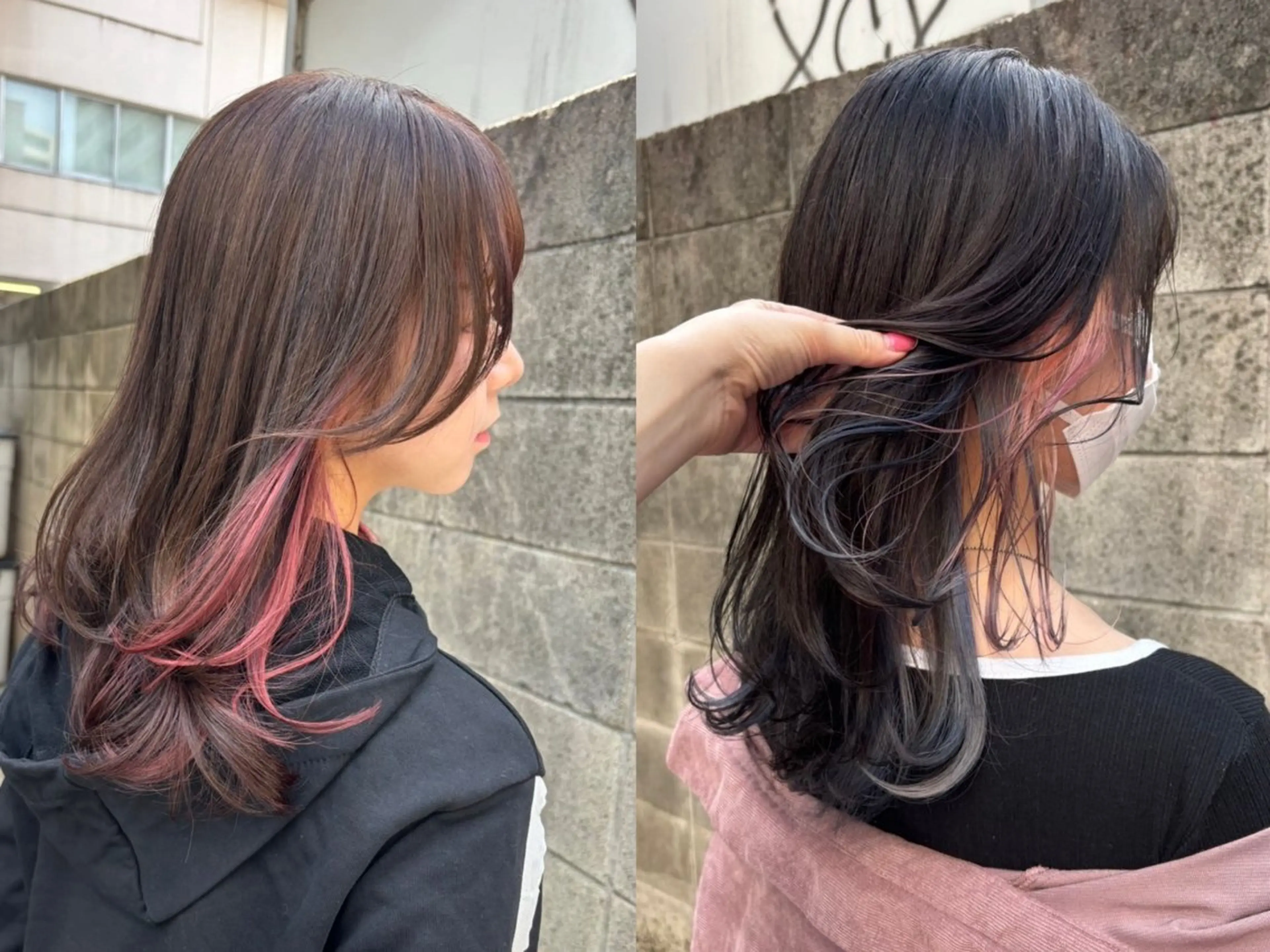 🌟人気NO.3🌟インナーカラー＋似合わせカット＋TR【インナーカラー】【イヤリングカラー 】【デザインカラーの写真