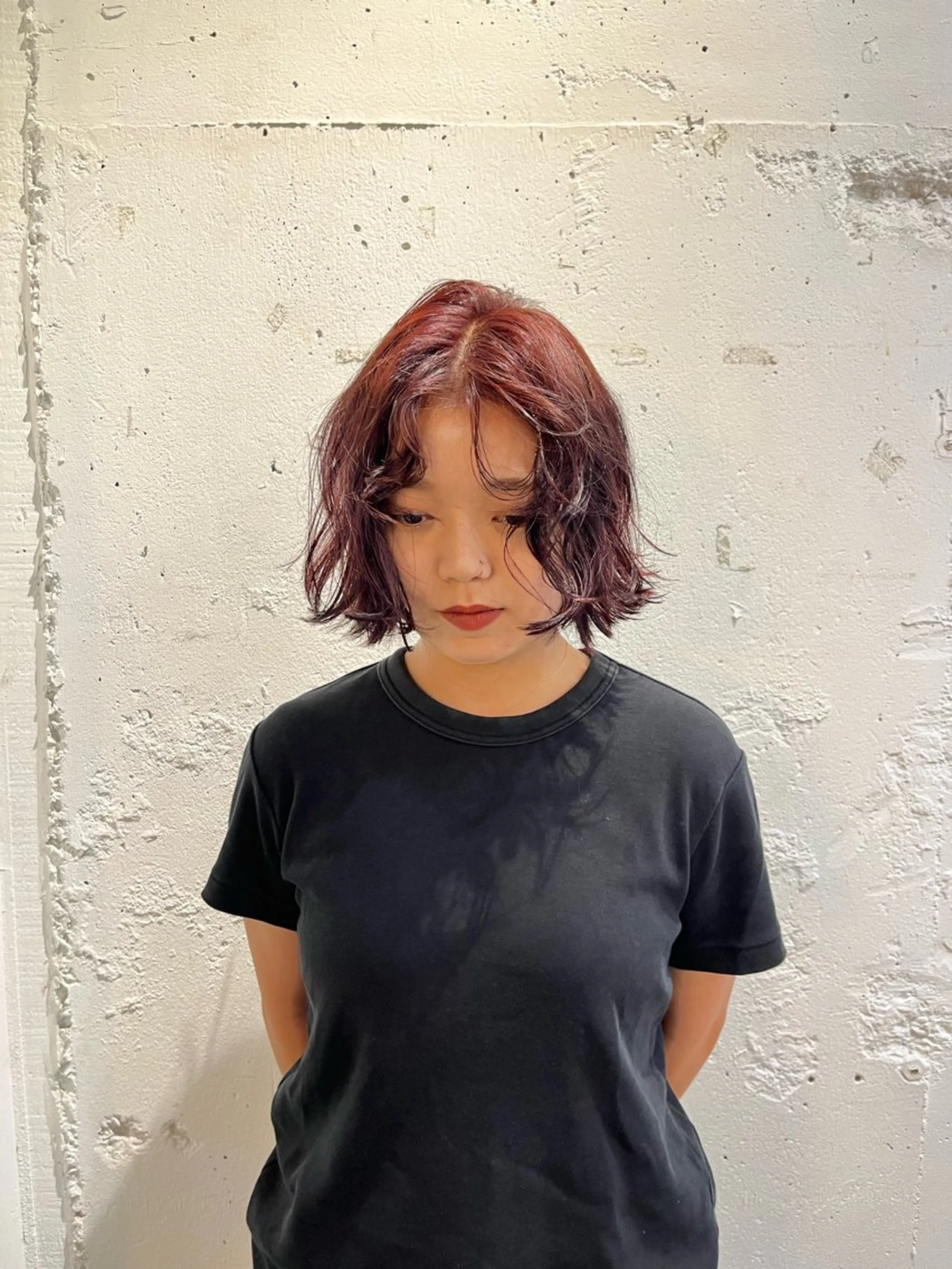 ショート カラー パーマ ヘアアレンジ メンズ キッズ ✴︎UNU ✴︎モエカのヘアスタイル