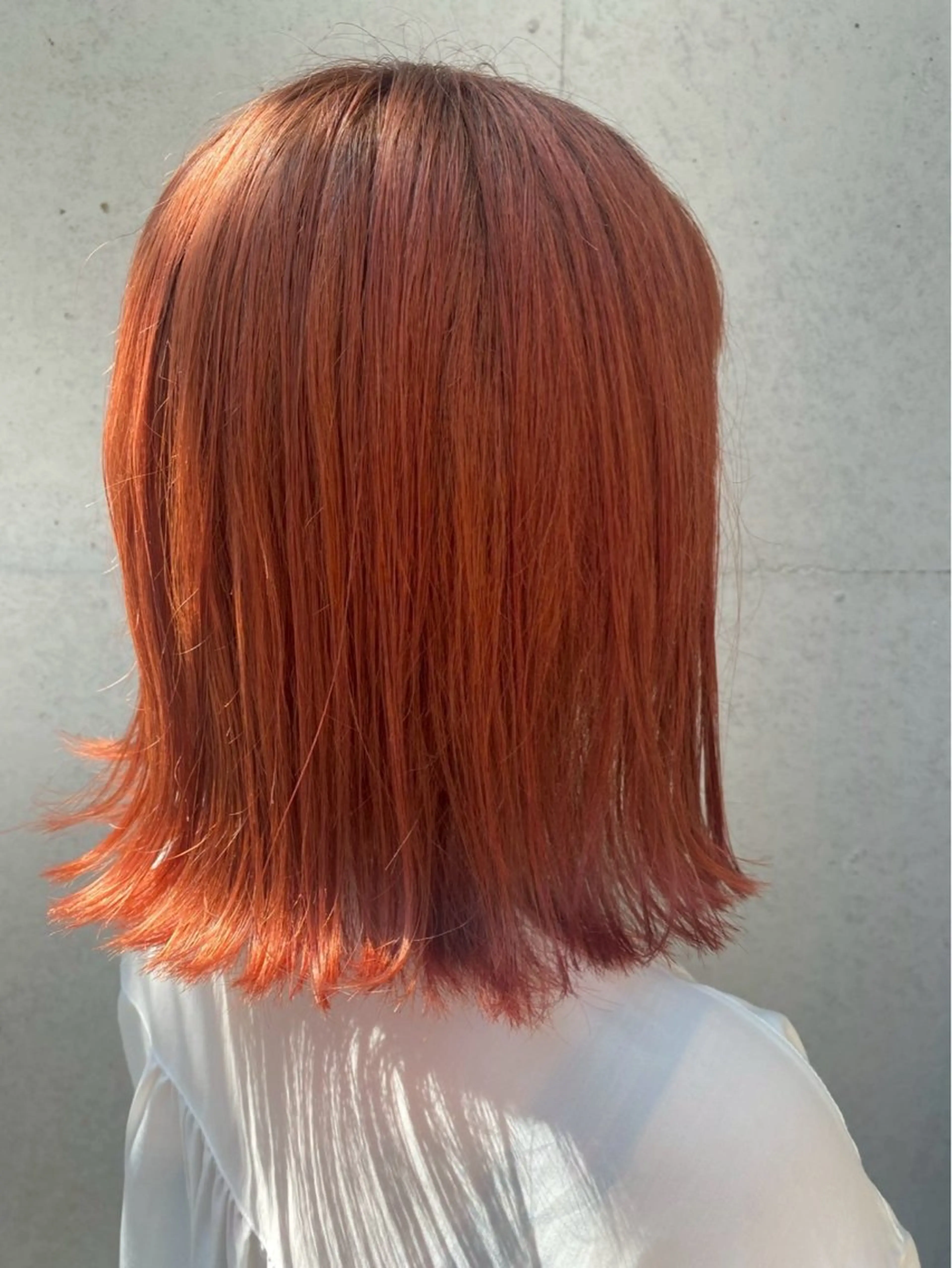 ミディアム カラー 切りっぱなしロブ ヘアカラー パーマ/ボブ/レイ ヤー💫SUZUKAのヘアスタイル