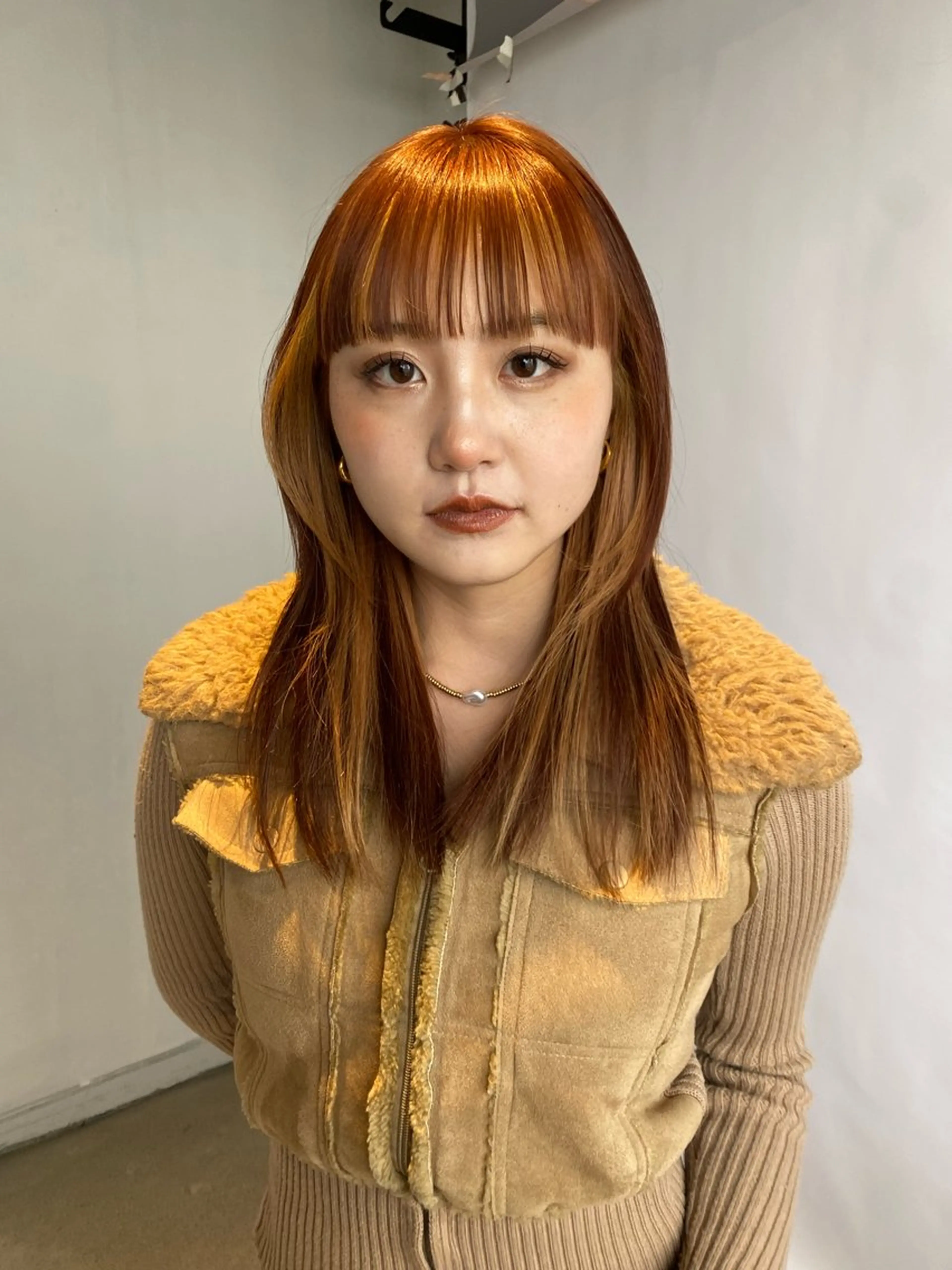 セミロング カラー カット ヘアカラー レイヤーカット/ ダブルカラーサクライのヘアスタイル