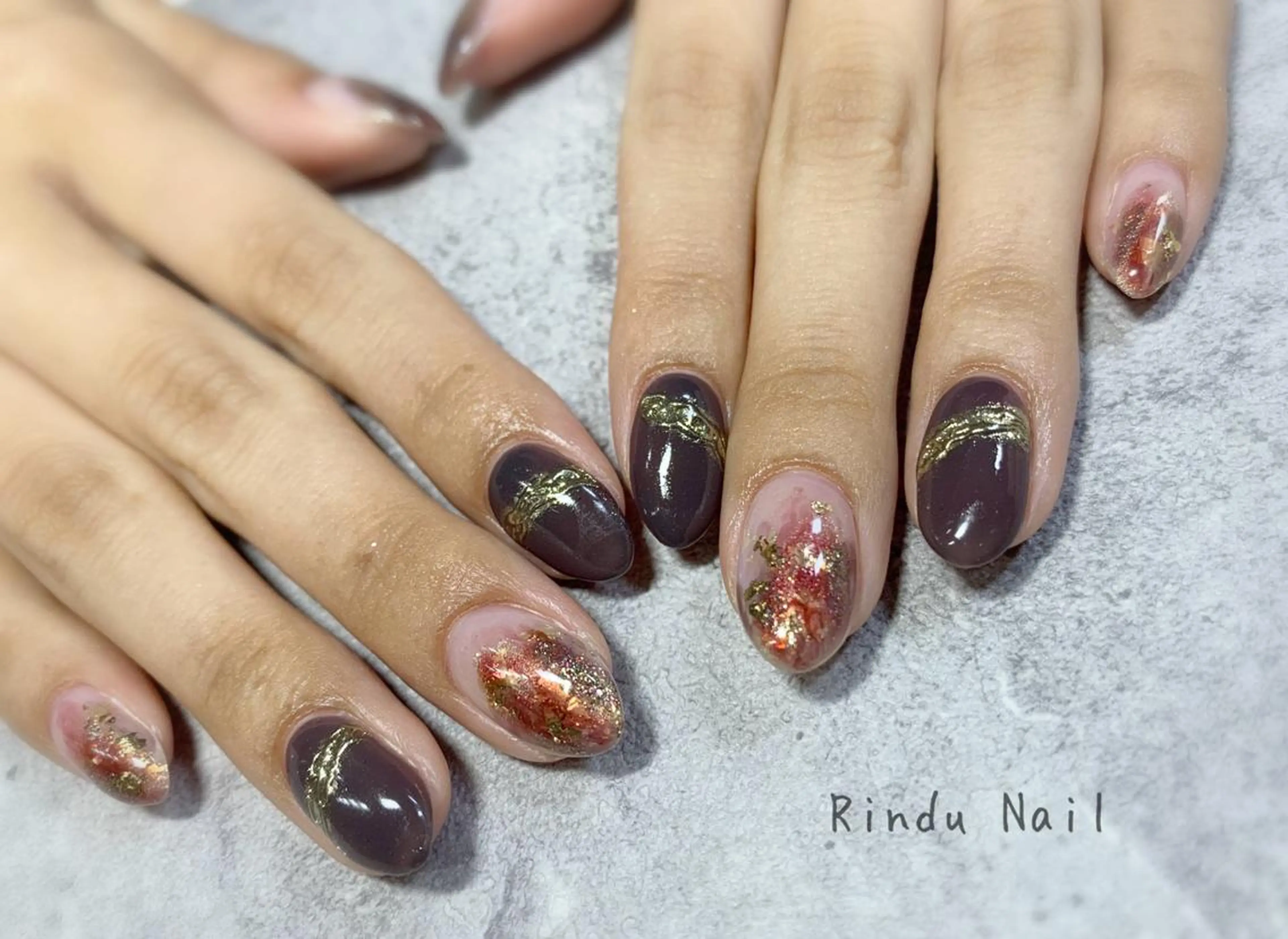 ネイル ニュアンスネイル Rindu Nail 名駅miniのネイルデザイン