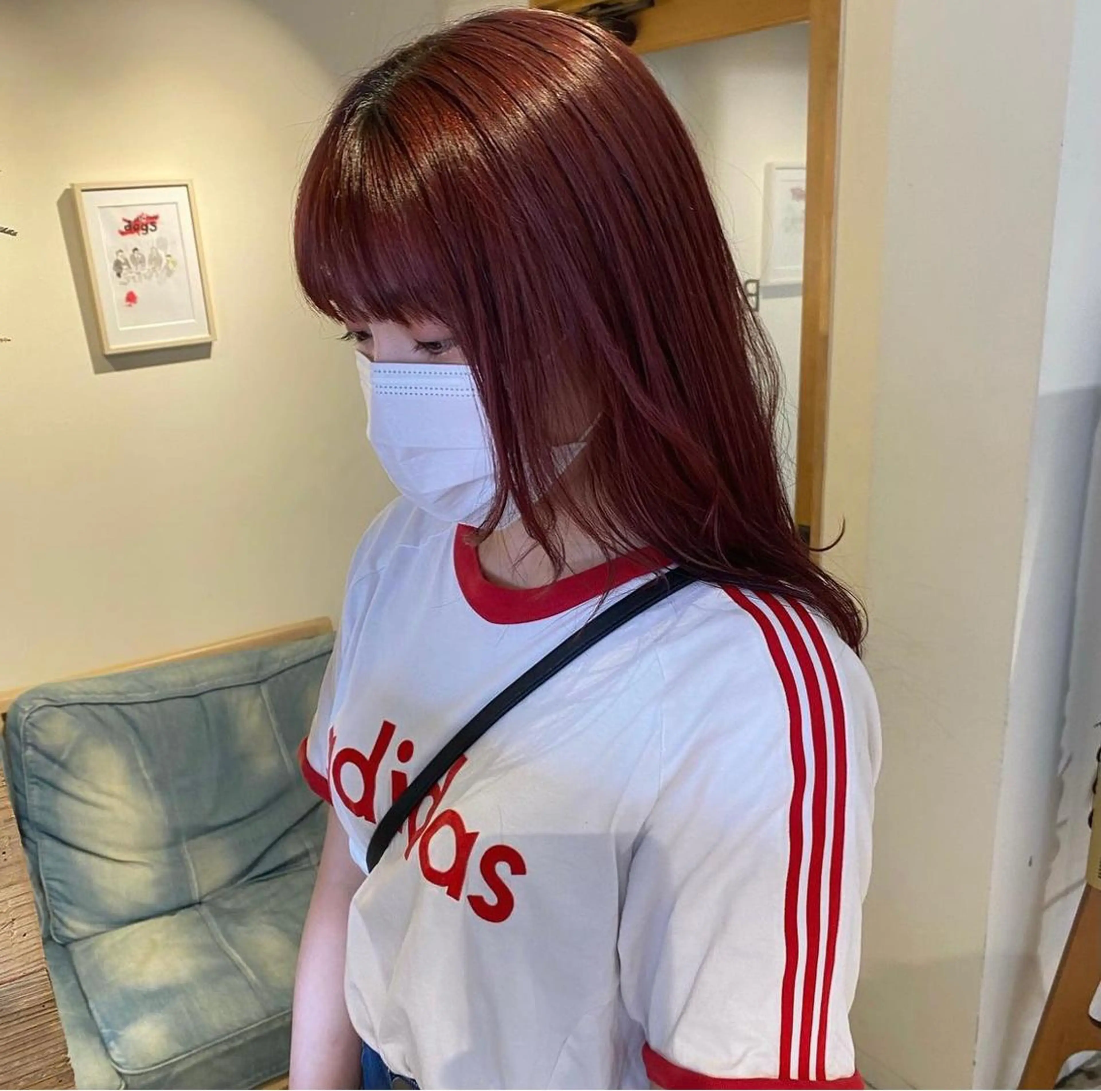 ミディアム カラー カット ヘアカラー トリートメント io濱川 遥のヘアスタイル