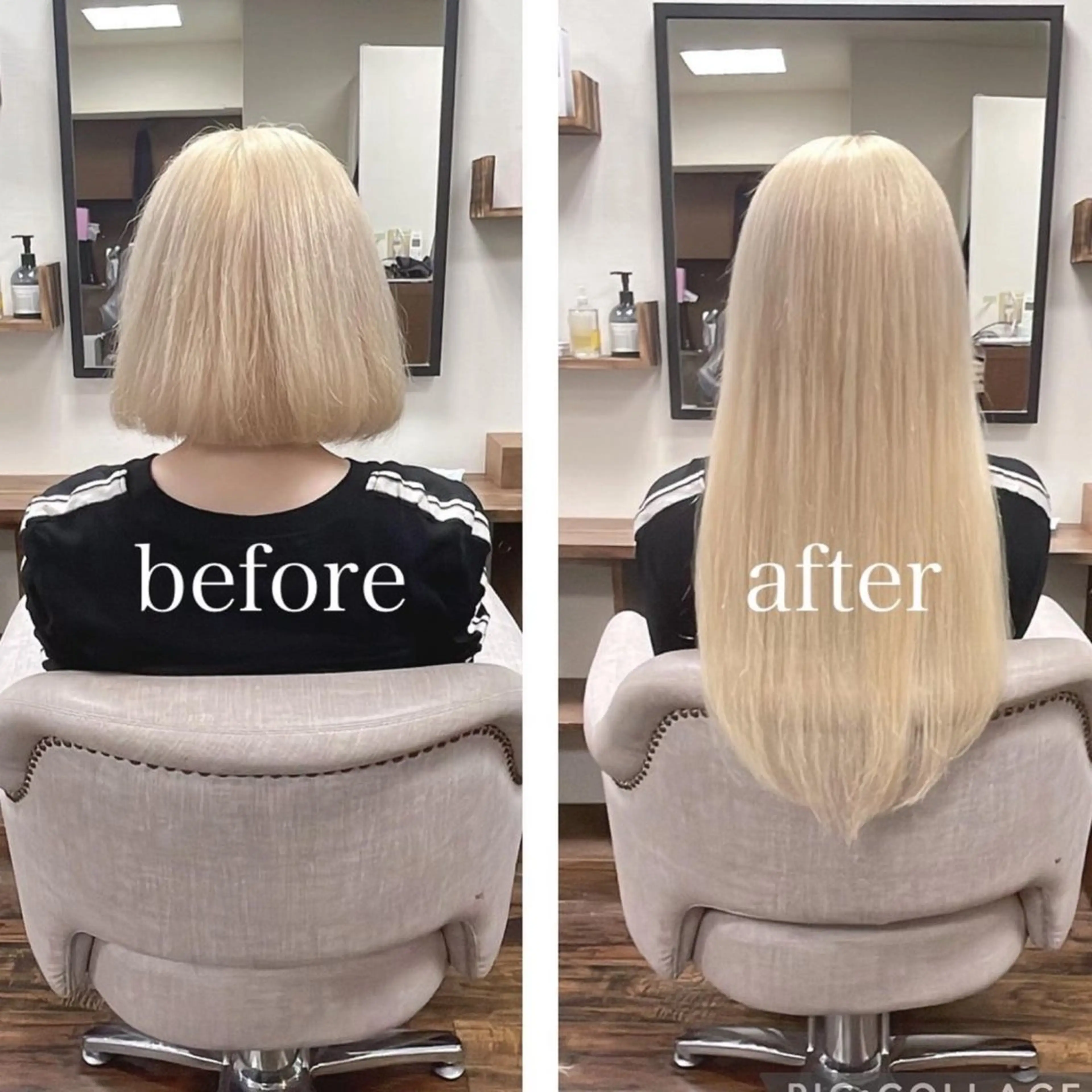 ショート カラー プルエクステ シールエクステ 黒髪 ブリーチ ダブルカラー カット ヘアカラー エクステ 💎ルフレ歌舞伎町 💎プルエクステのヘアスタイル