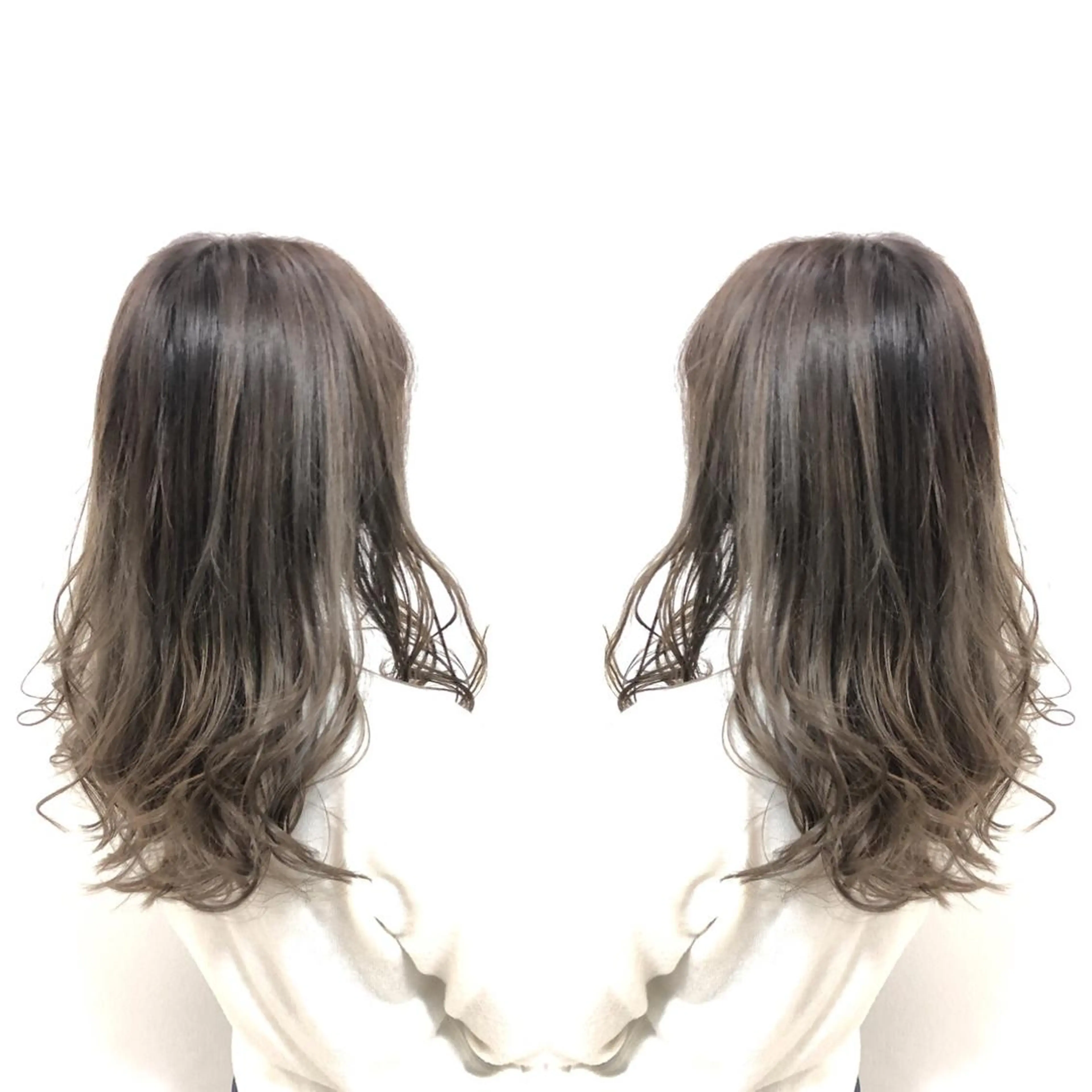 ミディアム ハイライト 髪質改善特化サロン ICONIQ天神店のヘアスタイル