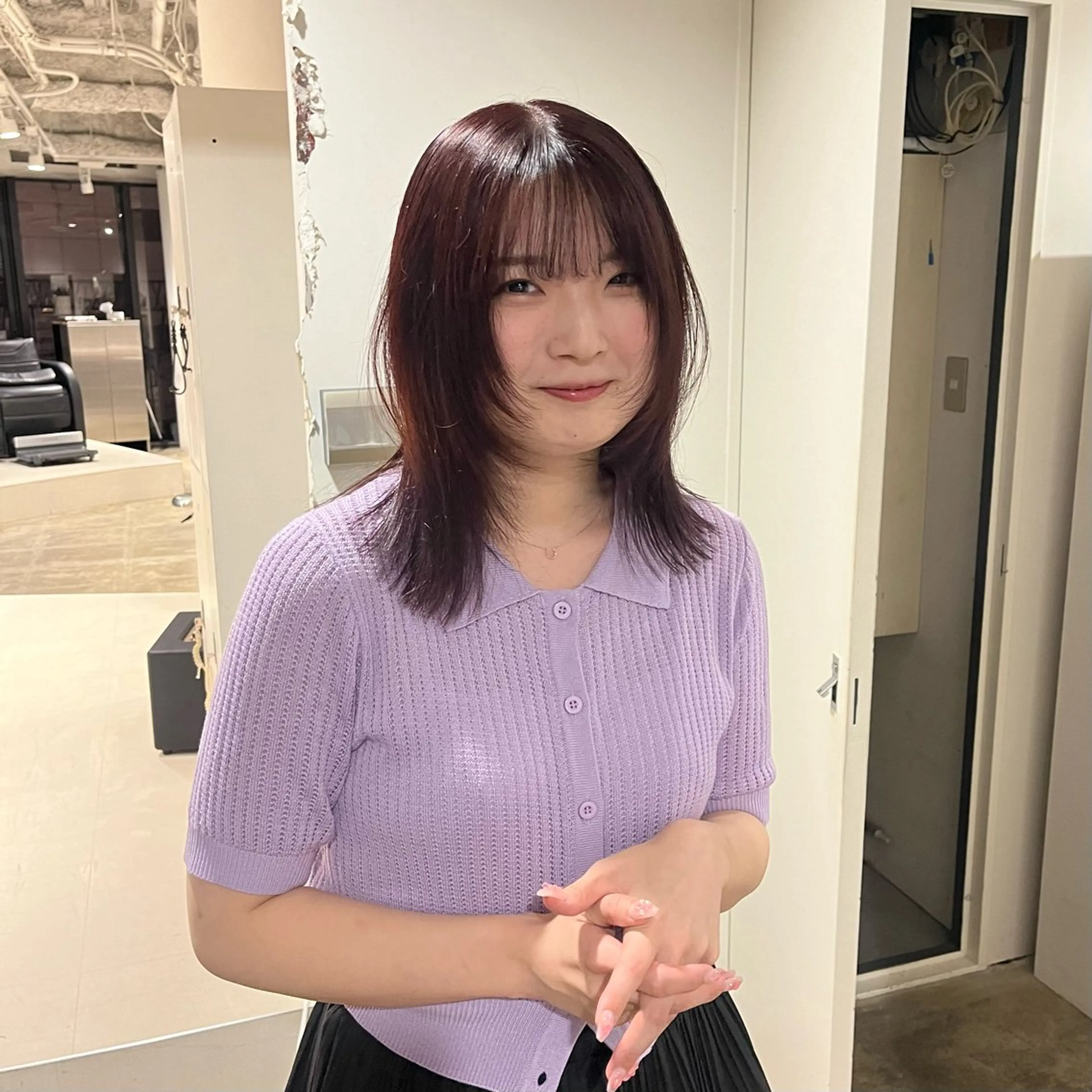 セミロング レイヤーカット 🟡ひろの/ツヤ カラー/髪質改善🟡のヘアスタイル