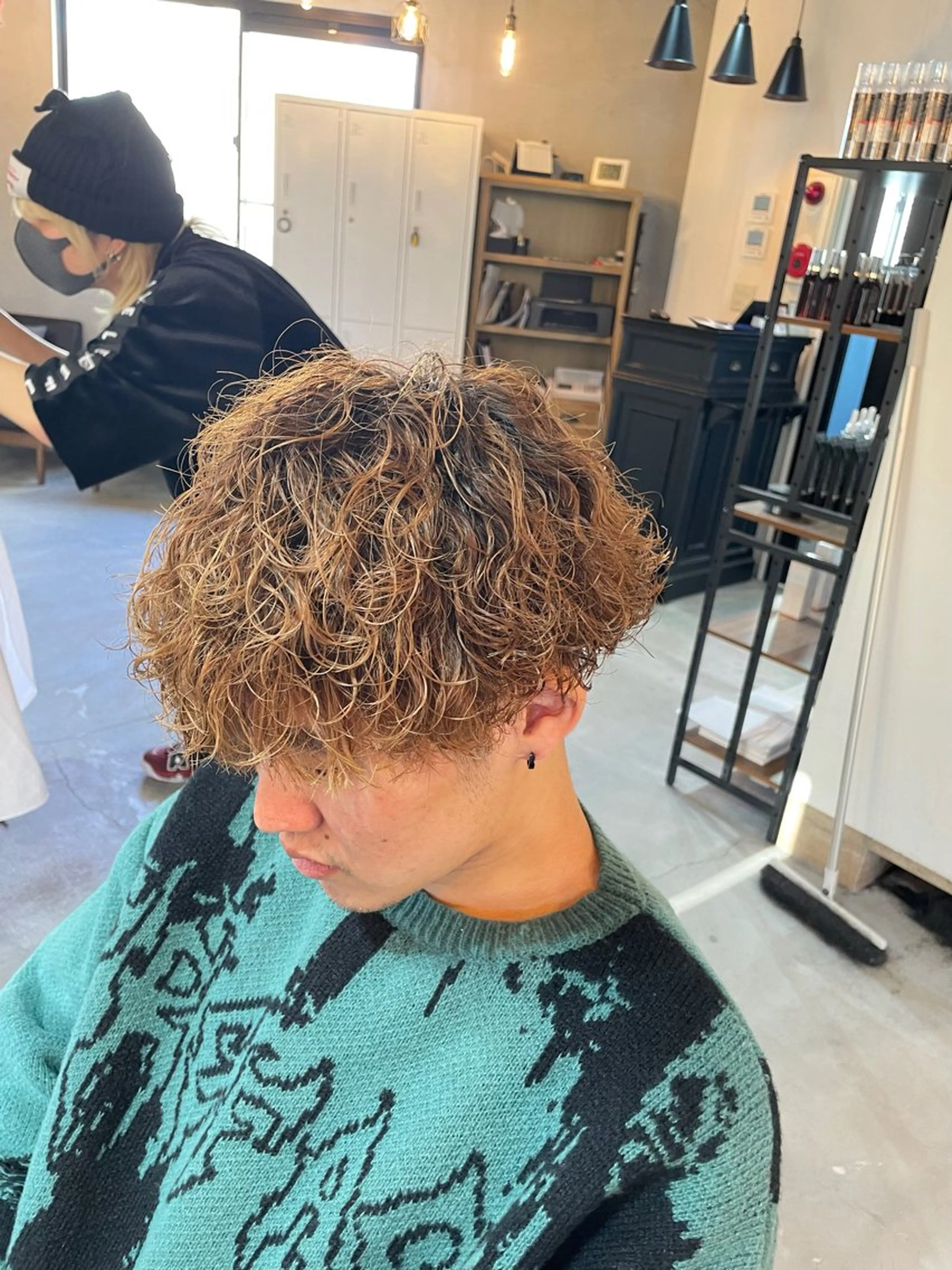 ショート パーマ メンズ シャドウパーマ/縦落 ちパーマ 大久保拓実のヘアスタイル