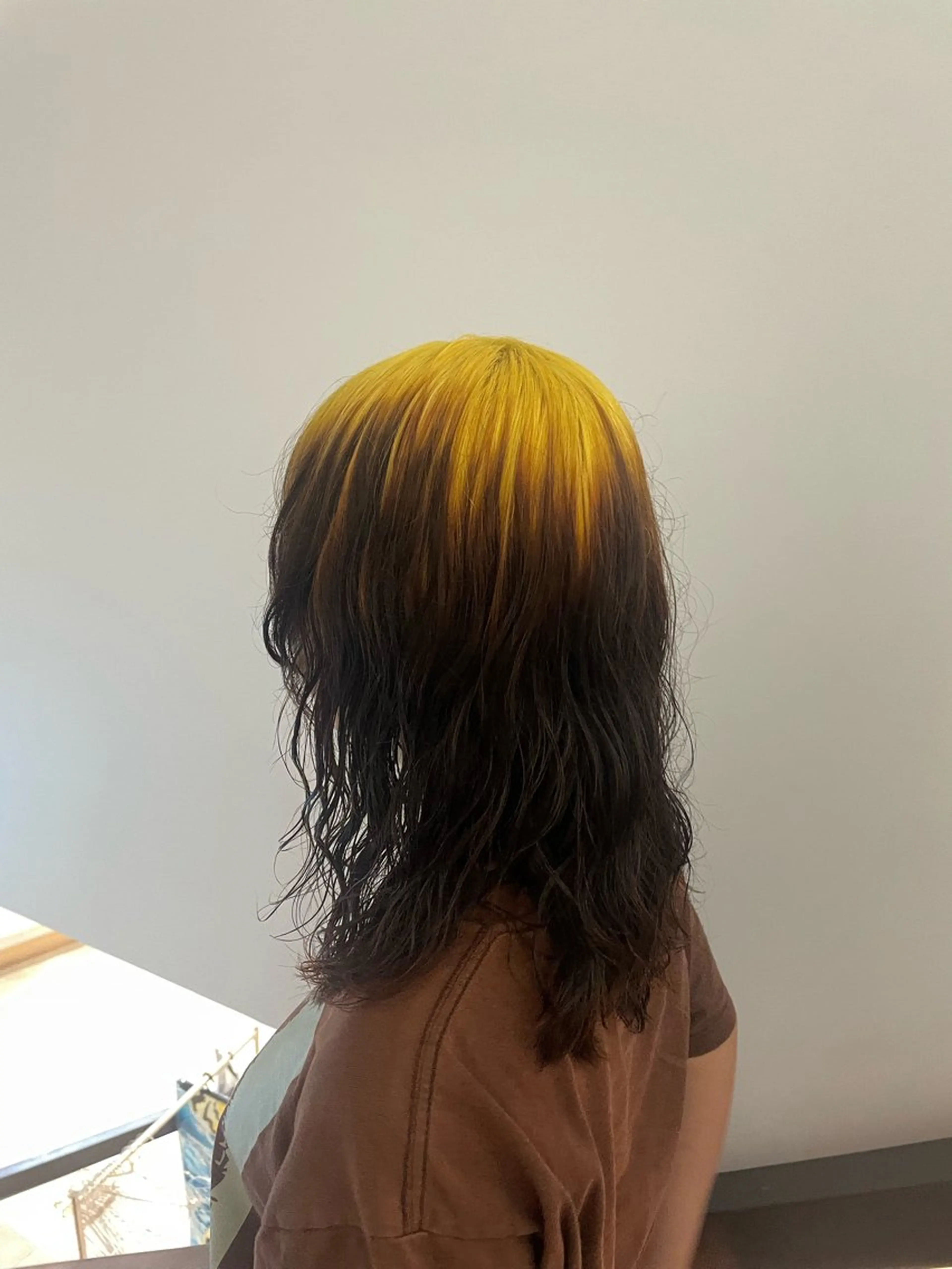 ミディアム カラー ヘアカラー 🌟暖色系ハイトーン 🌟AIのヘアスタイル