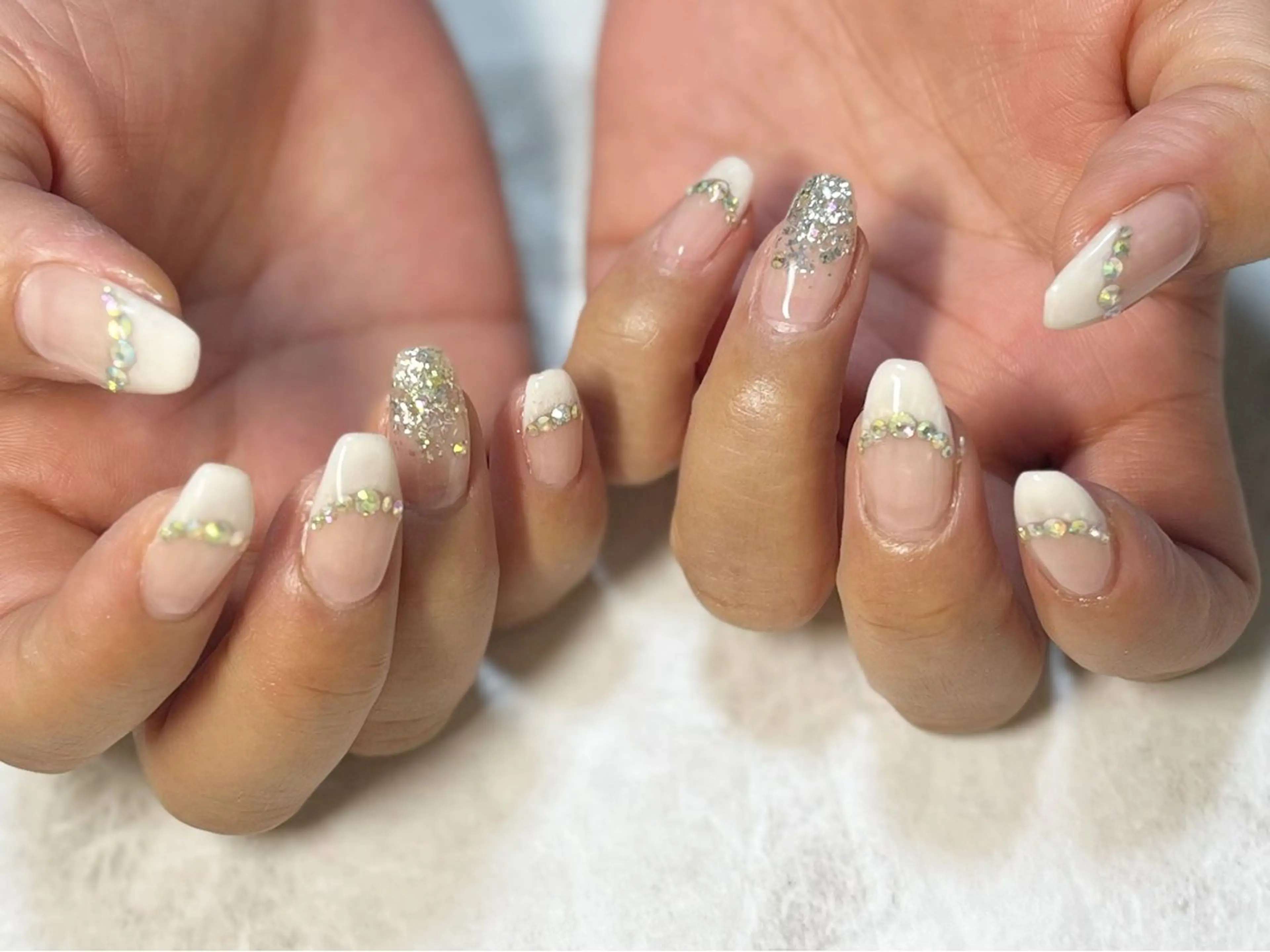 ネイル フットネイル フレンチネイル ニュアンスネイル シンプルネイル 春ネイル ネイル フフラ所属・nail fufla ♡yamane♡のネイルデザイン