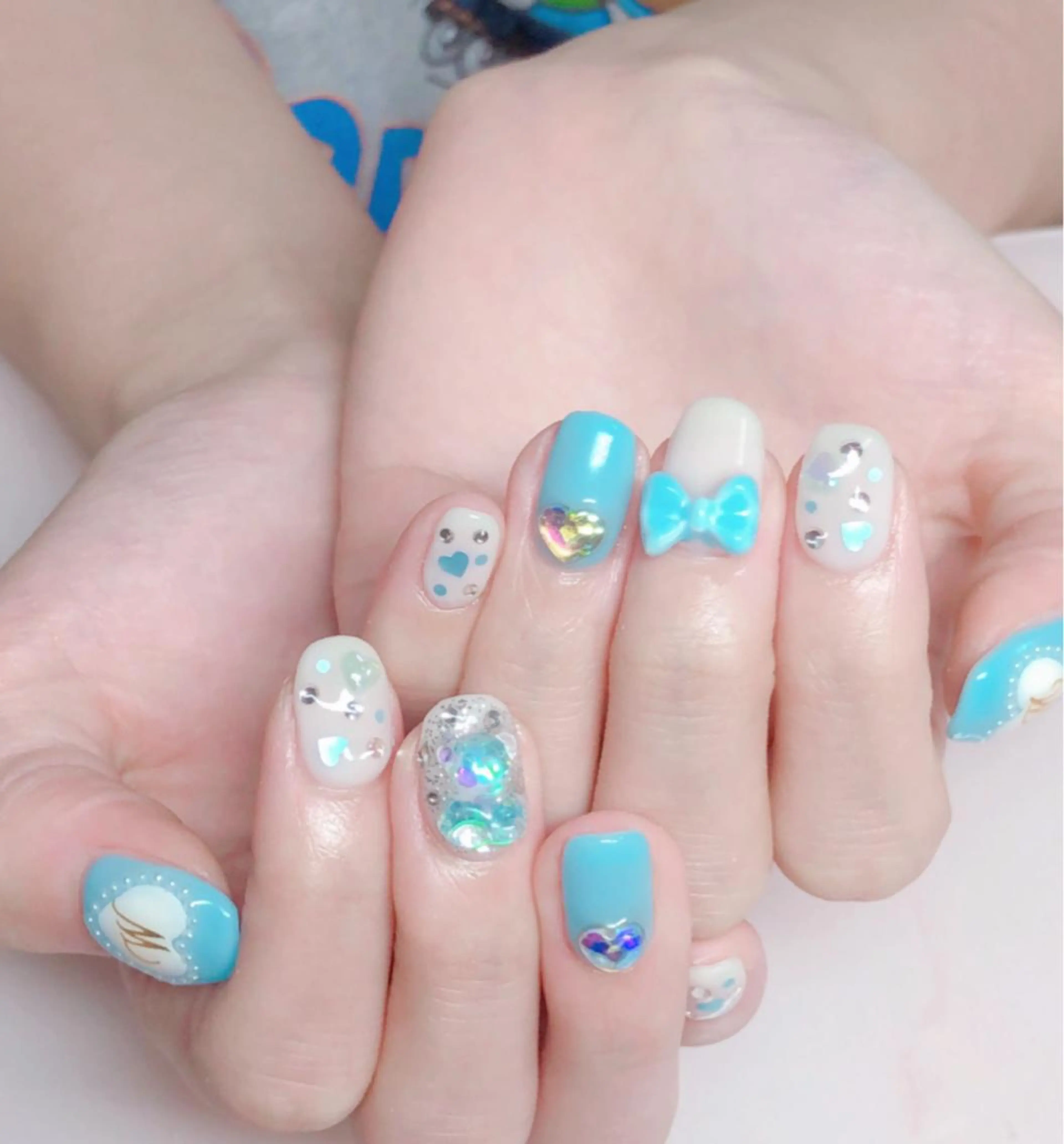 ネイル ハンドネイル ハンドケア ハク キのネイルデザイン