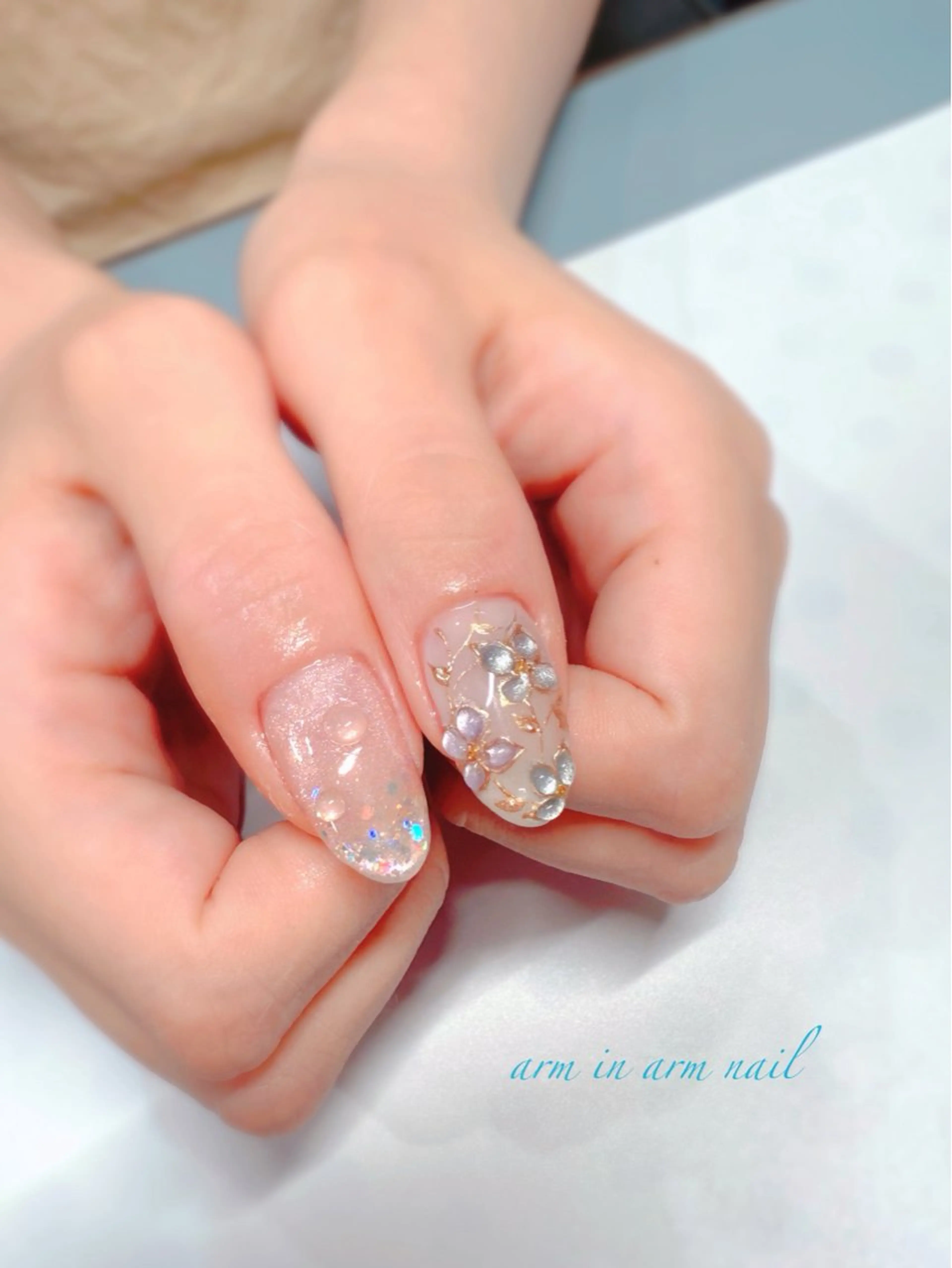 ネイル arm in arm ︎✿Yamamotoのマツエク・マツパデザイン