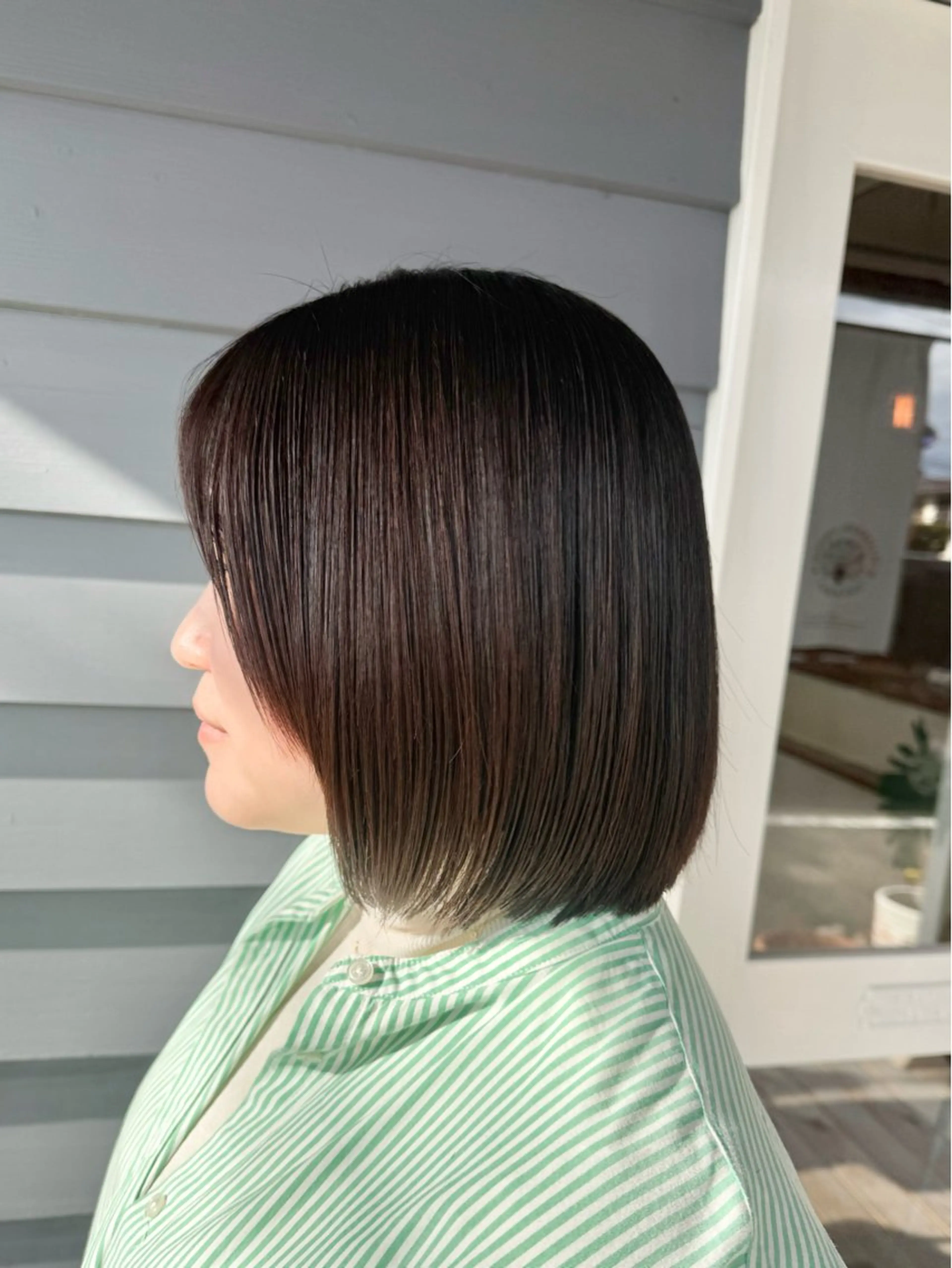 ミディアム 顔周りカット レイヤーカット パライソ竜美丘店 中根 奈緒のヘアスタイル