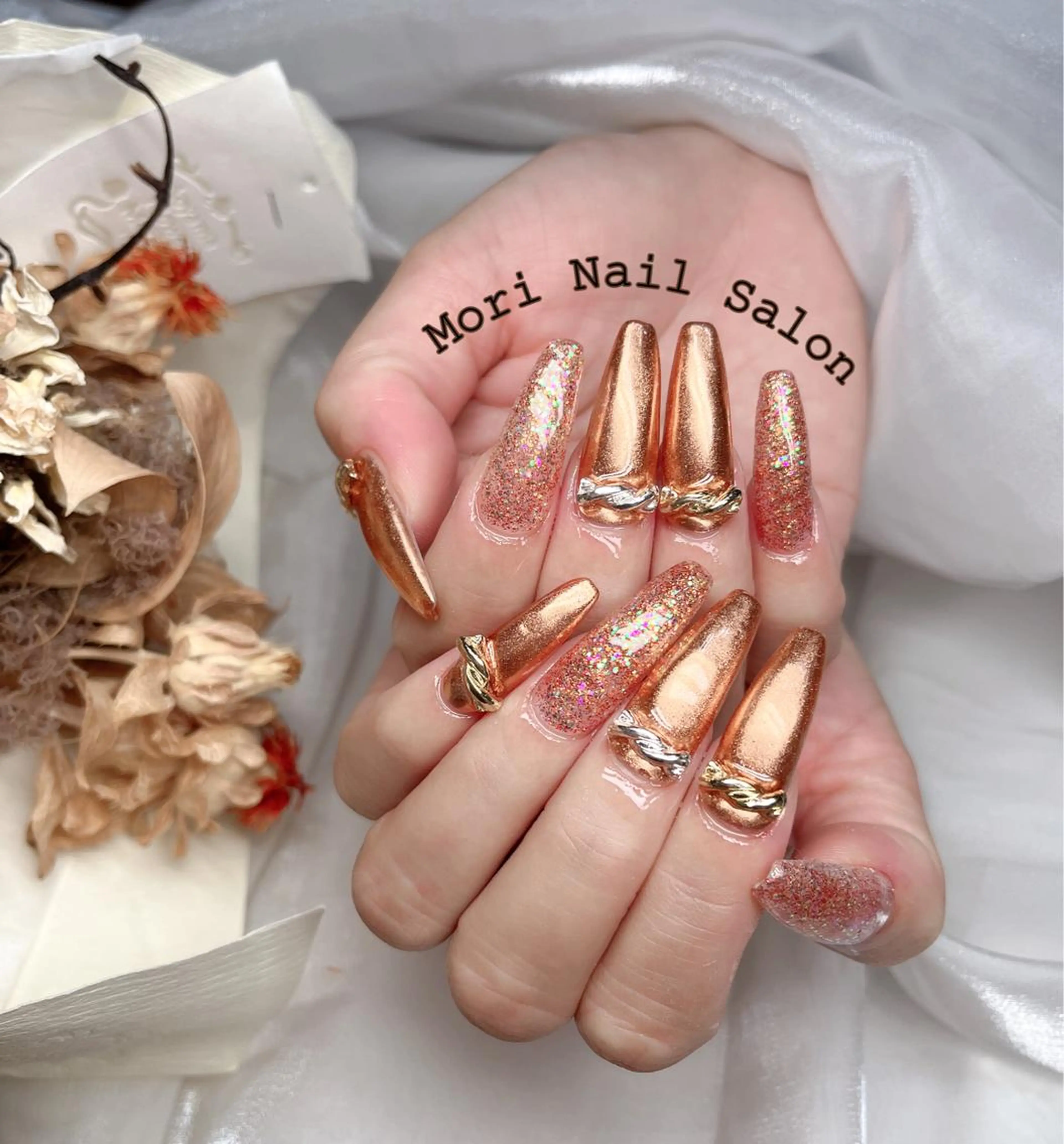 ネイル ハンドネイル 森 ネイルサロンのネイルデザイン